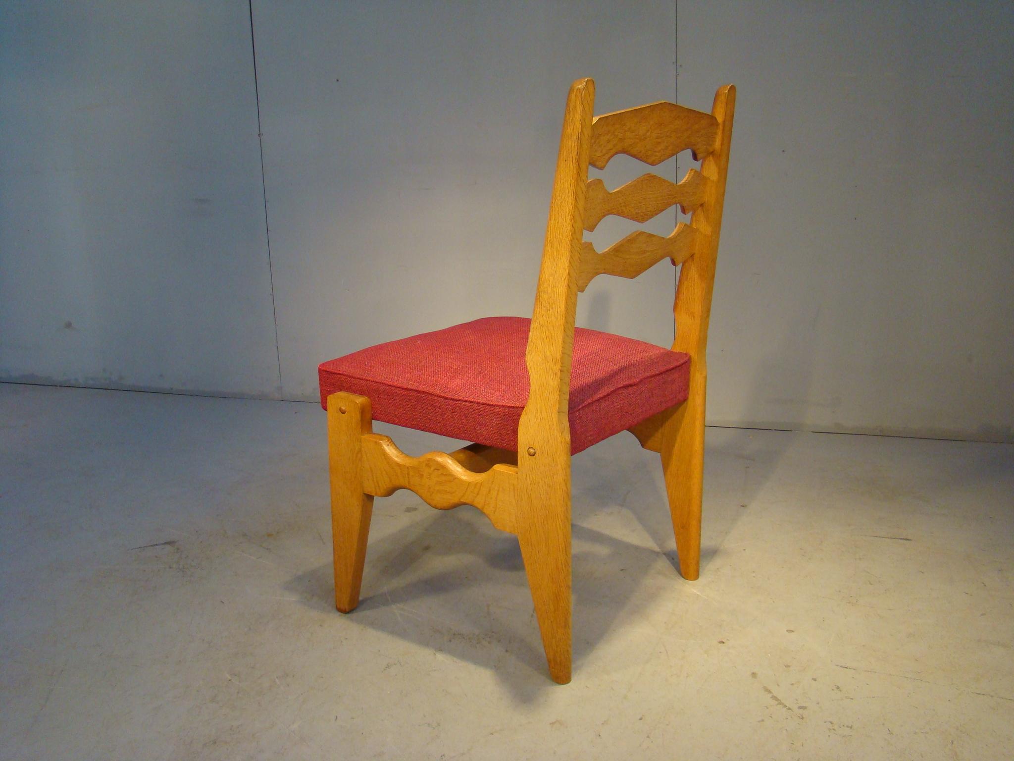 French Guillerme et Chambron, 18 Chairs in Oak, Edition 
