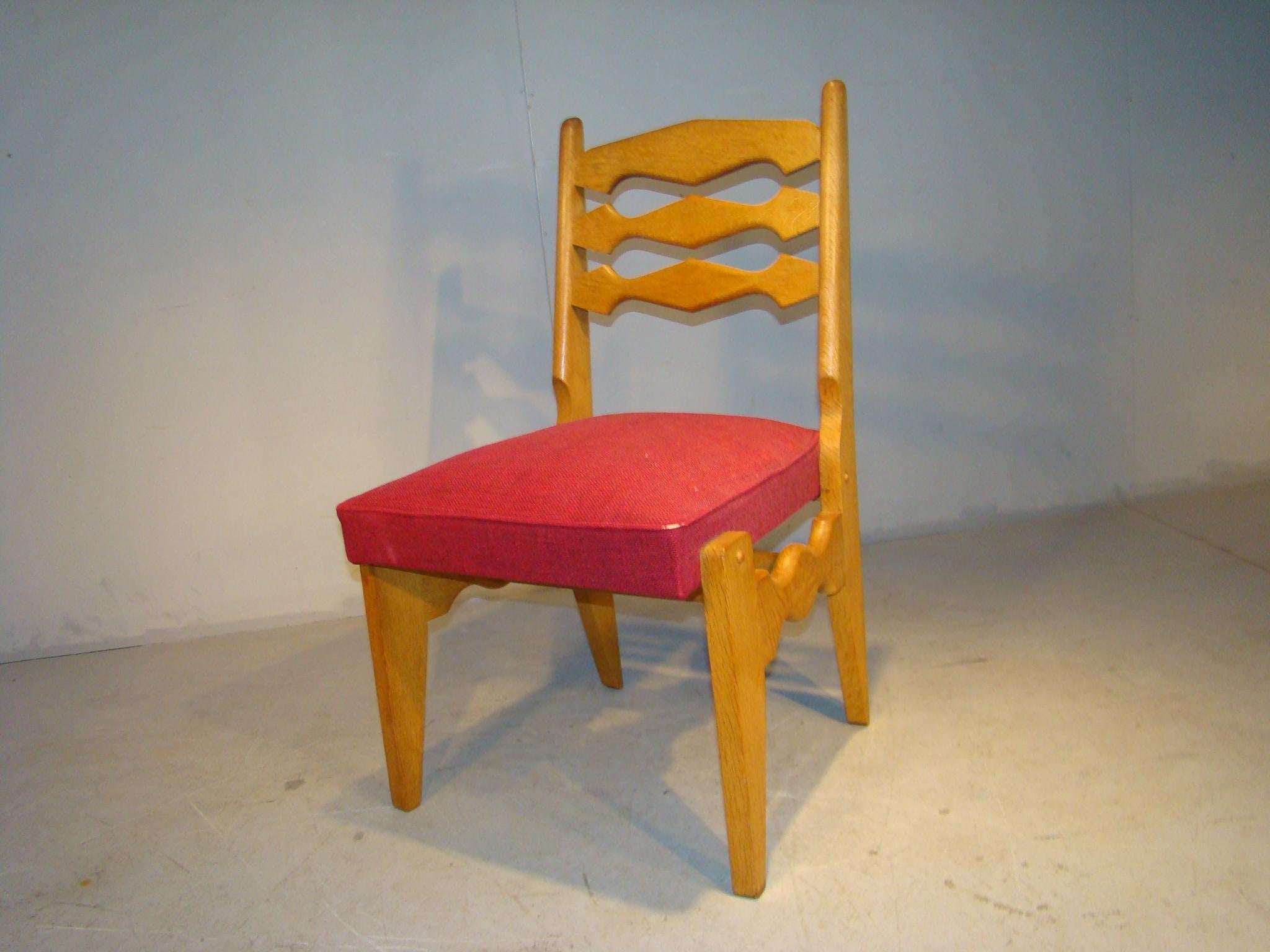 Wool Guillerme et Chambron, 18 Chairs in Oak, Edition 