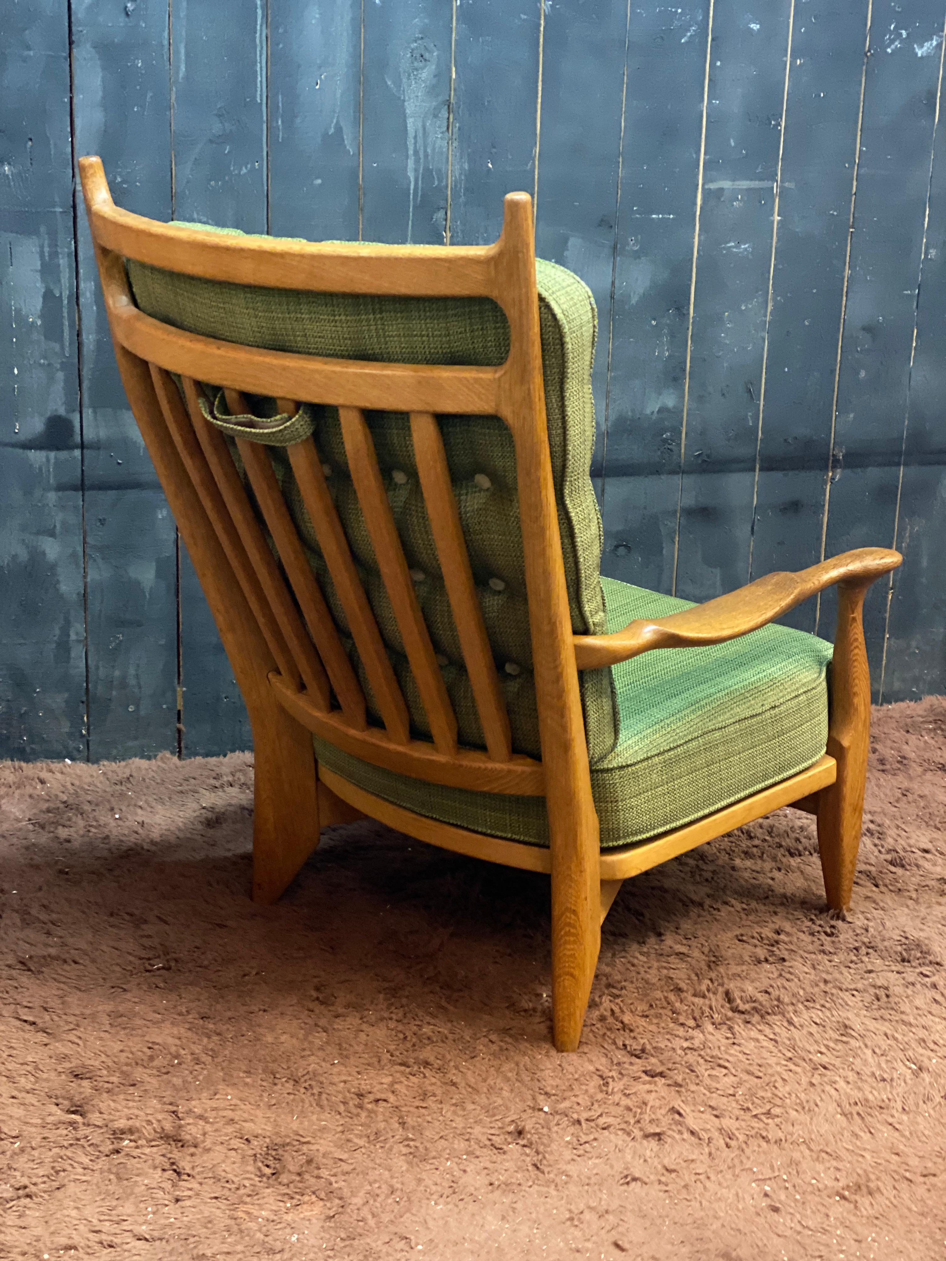 Guillerme et Chambron, Poltrona in Oak del 1960 A cura di Votre Maison in vendita 3