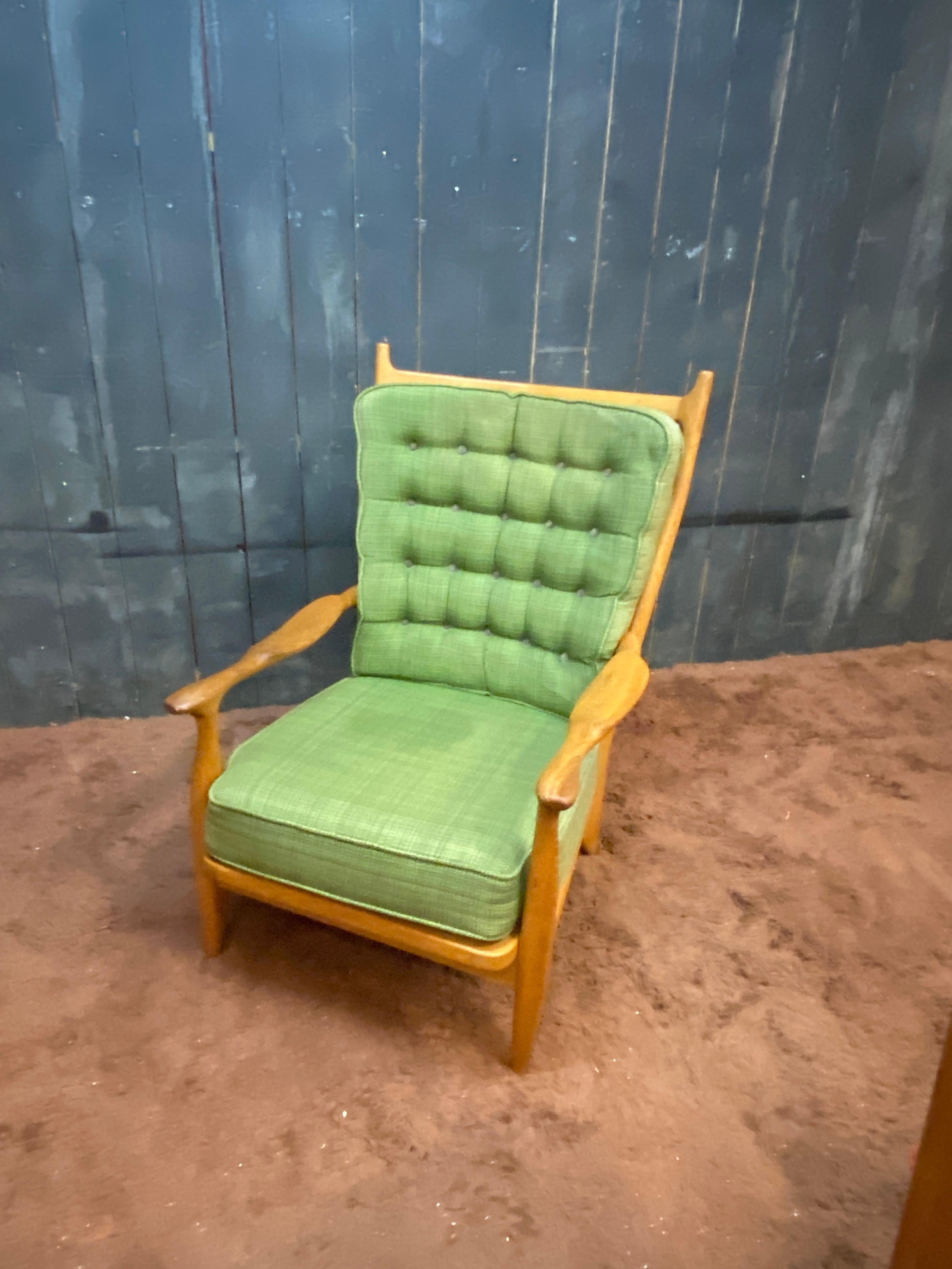 Guillerme et Chambron, poltrona in rovere del 1970 edita da Votre Maison.
modella 