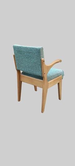 Guillerme et Chambron, 1960 Oak Armchair Edited by Votre Maison