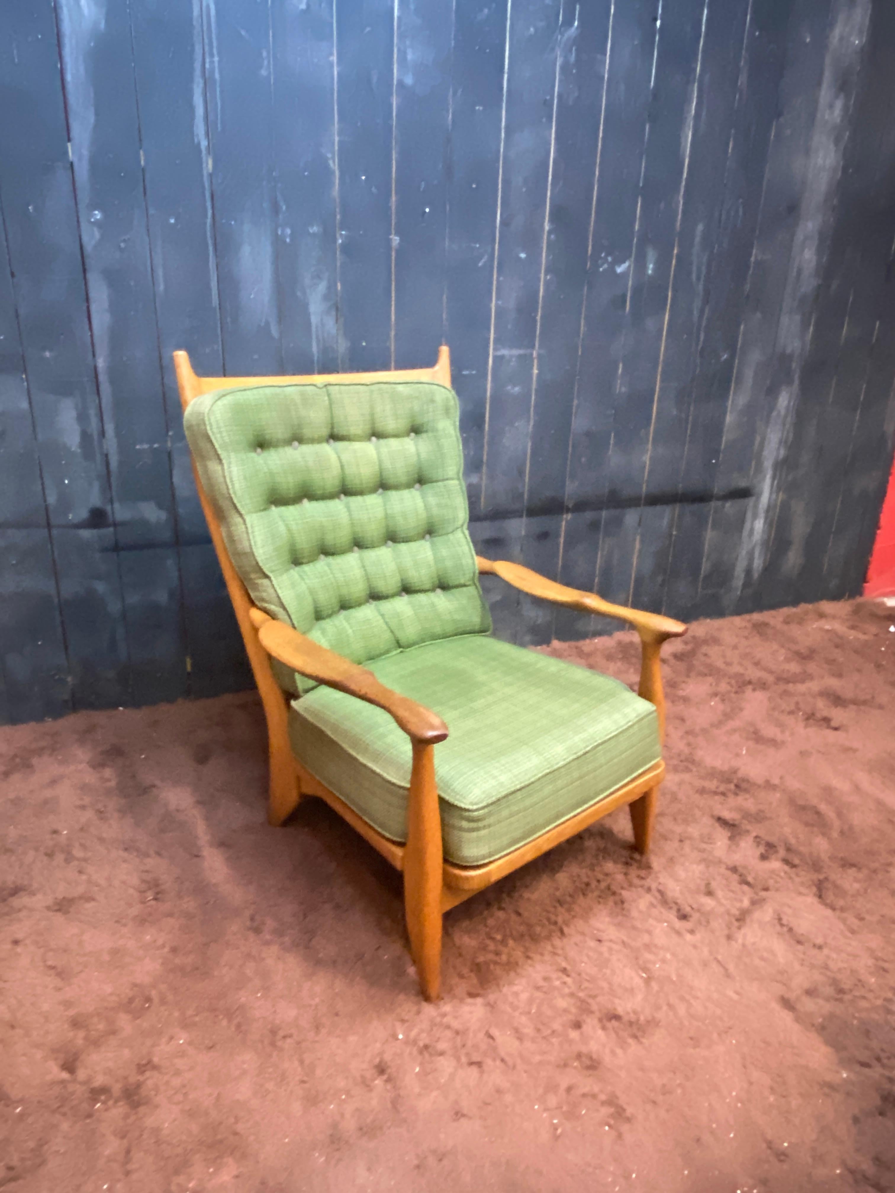 Francese Guillerme et Chambron, Poltrona in Oak del 1960 A cura di Votre Maison in vendita