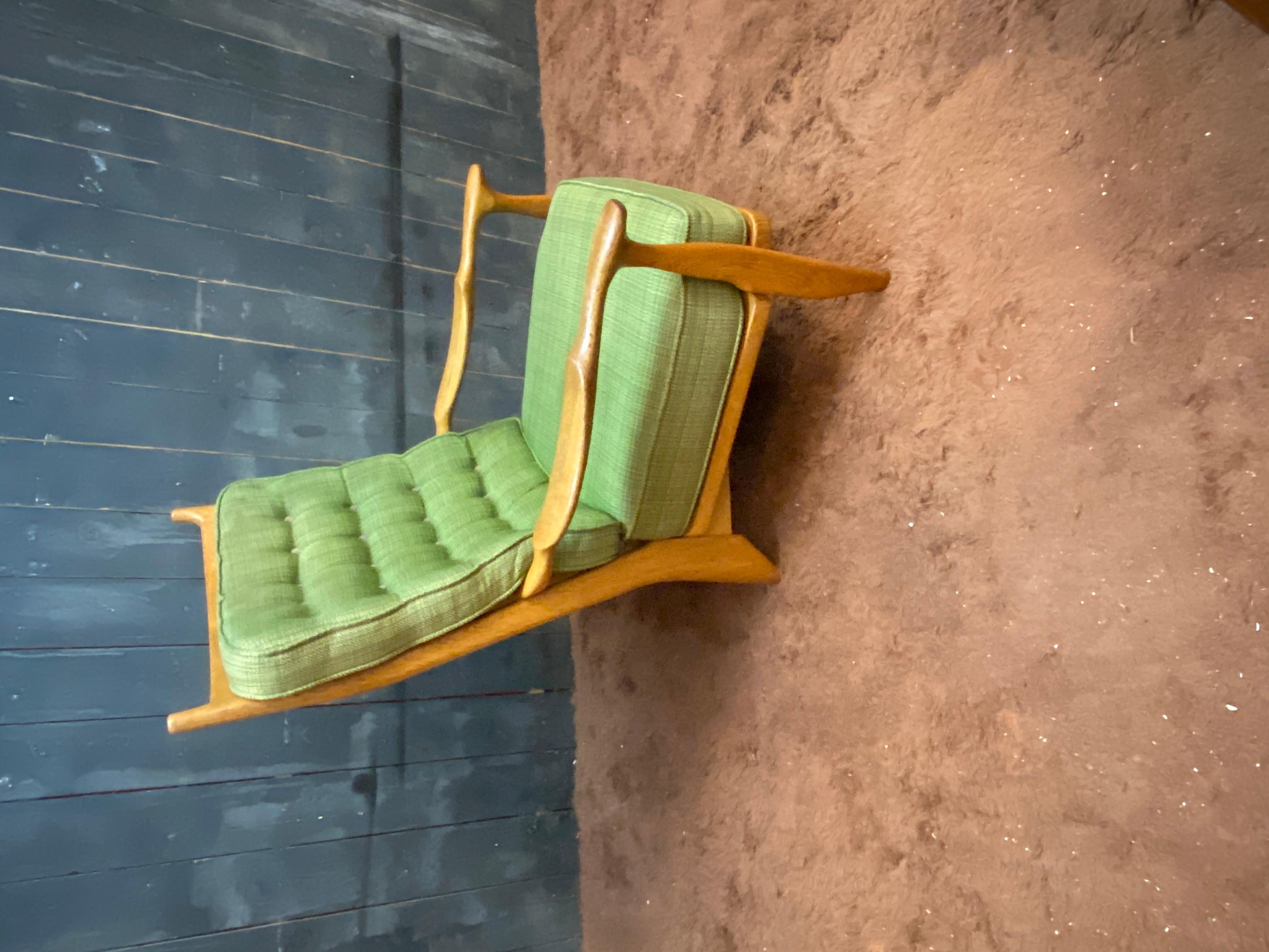 Guillerme et Chambron, 1960 Oak Armchair Edited by Votre Maison In Good Condition For Sale In Mouscron, WHT