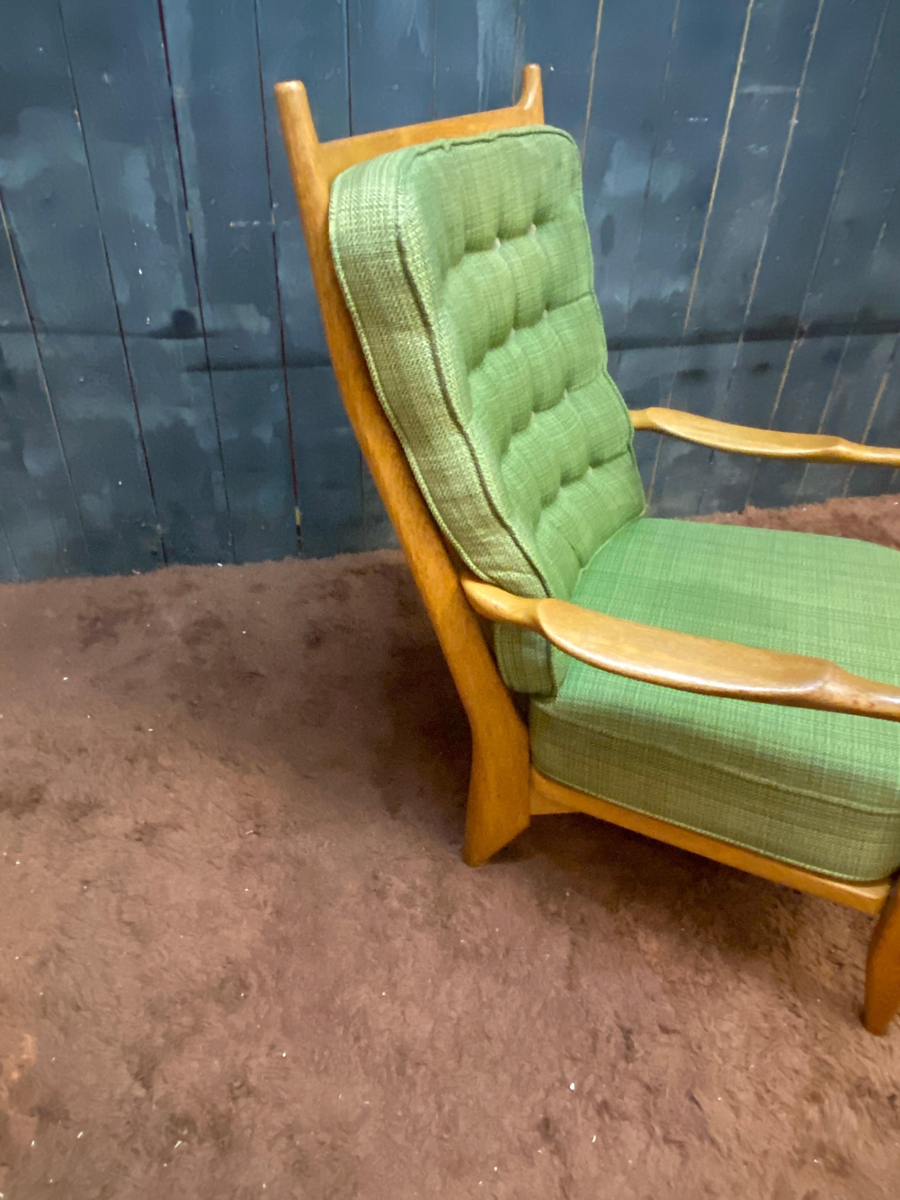 Quercia Guillerme et Chambron, Poltrona in Oak del 1960 A cura di Votre Maison in vendita
