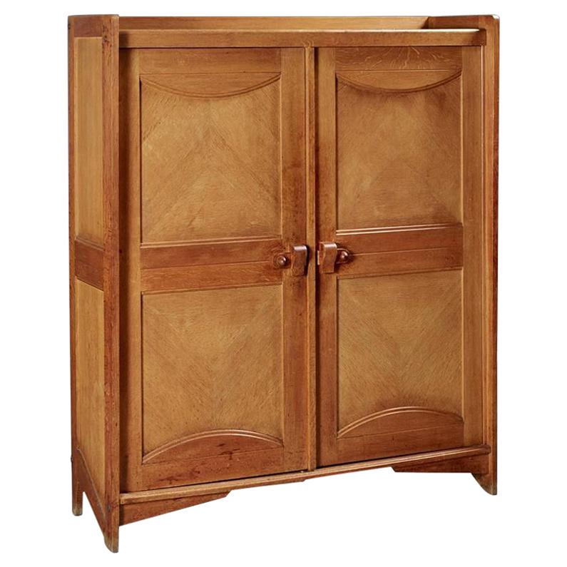 Guillerme et Chambron, 1960 Oak Wardrobe, Votre Maison Edition