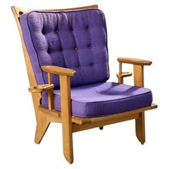 Vintage Guillerme et Chambron, 1970 Oak Armchair Edited by Votre Maison