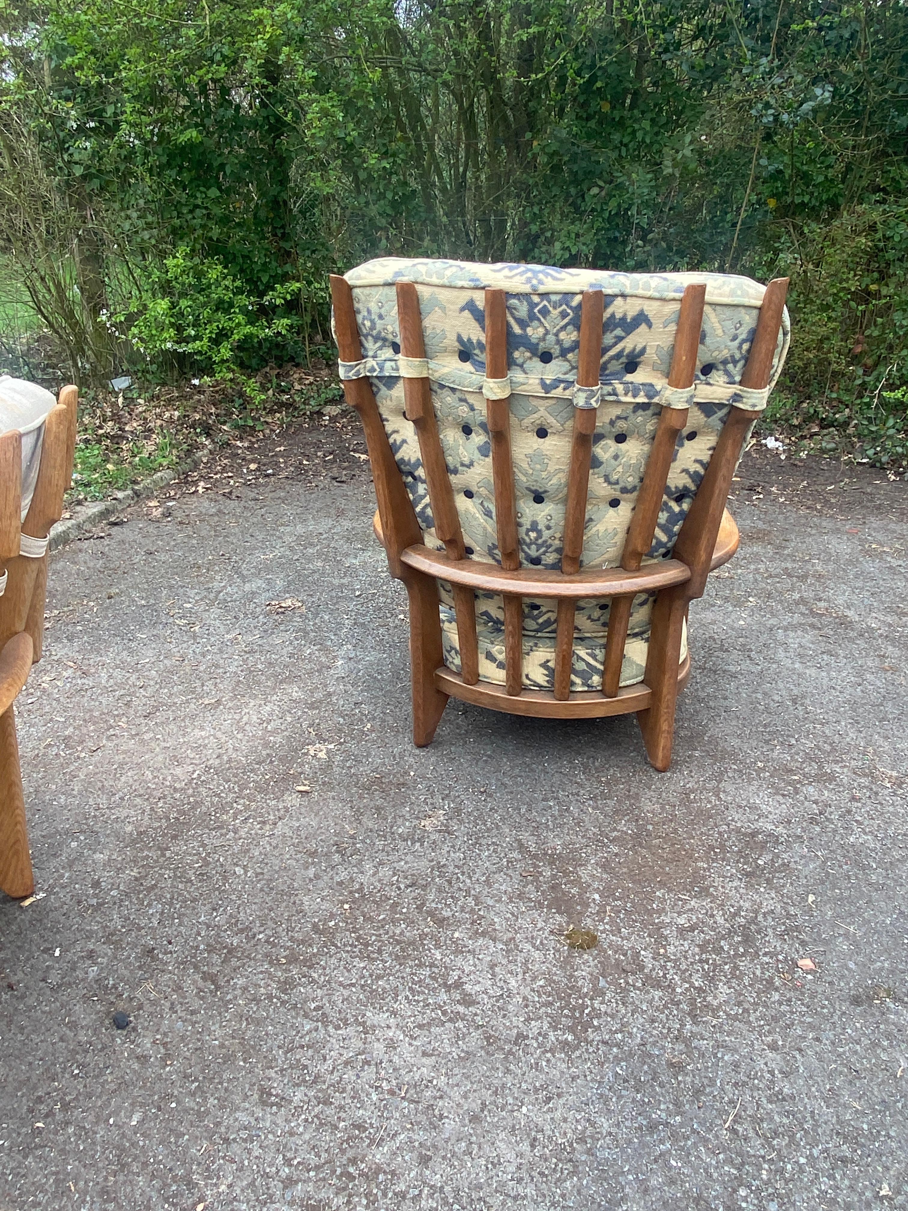 Guillerme et Chambron, 1970 Fauteuil « grand repos » édité par Votre Maison en vente 3