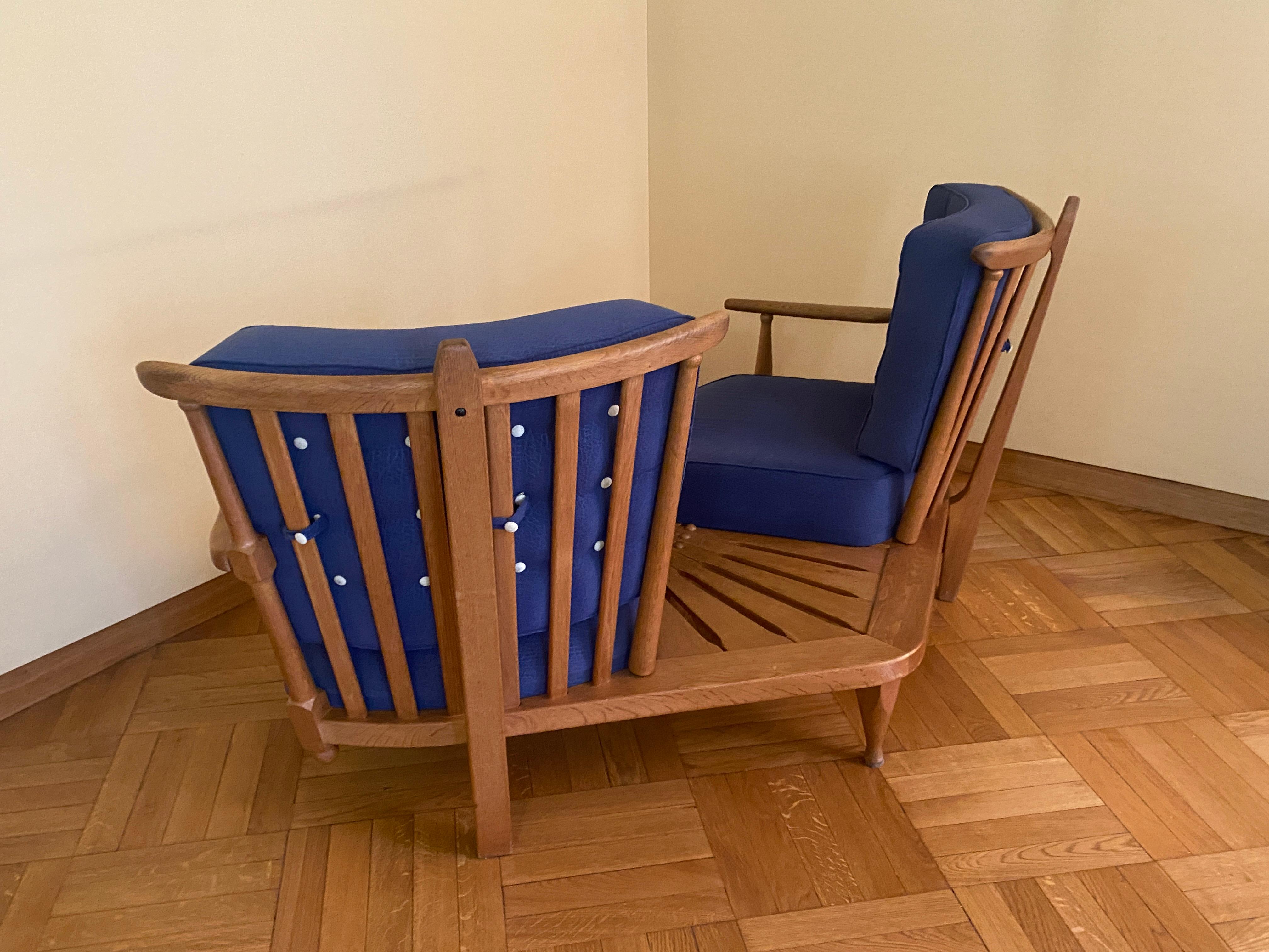 Guillerme et Chambron, 1970 Sofá Oak Editado por Votre Maison en venta 6