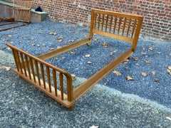 Guillerme et Chambron, 2 Oak Beds, "Edition Votre Maison", circa 1970