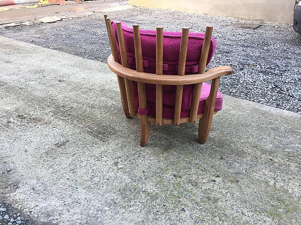 Fin du 20e siècle Guillerme et Chambron, une paire  Fauteuil en chêne édité par Votre Maison 1970 en vente