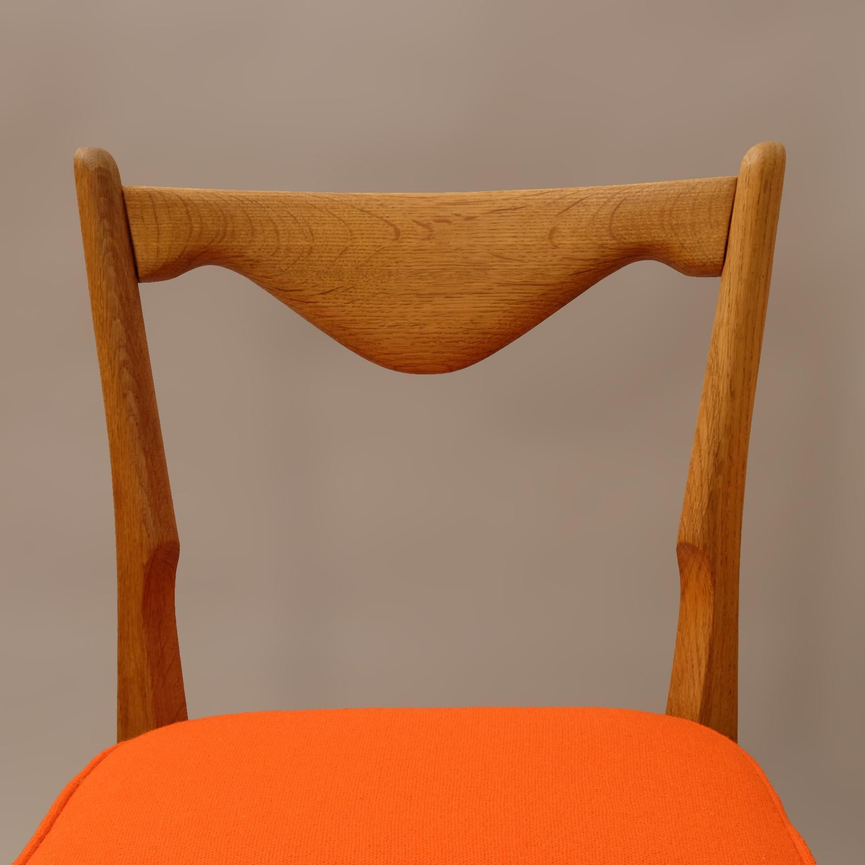 Guillerme et Chambron, a Set of Six Chairs, 1960s 3