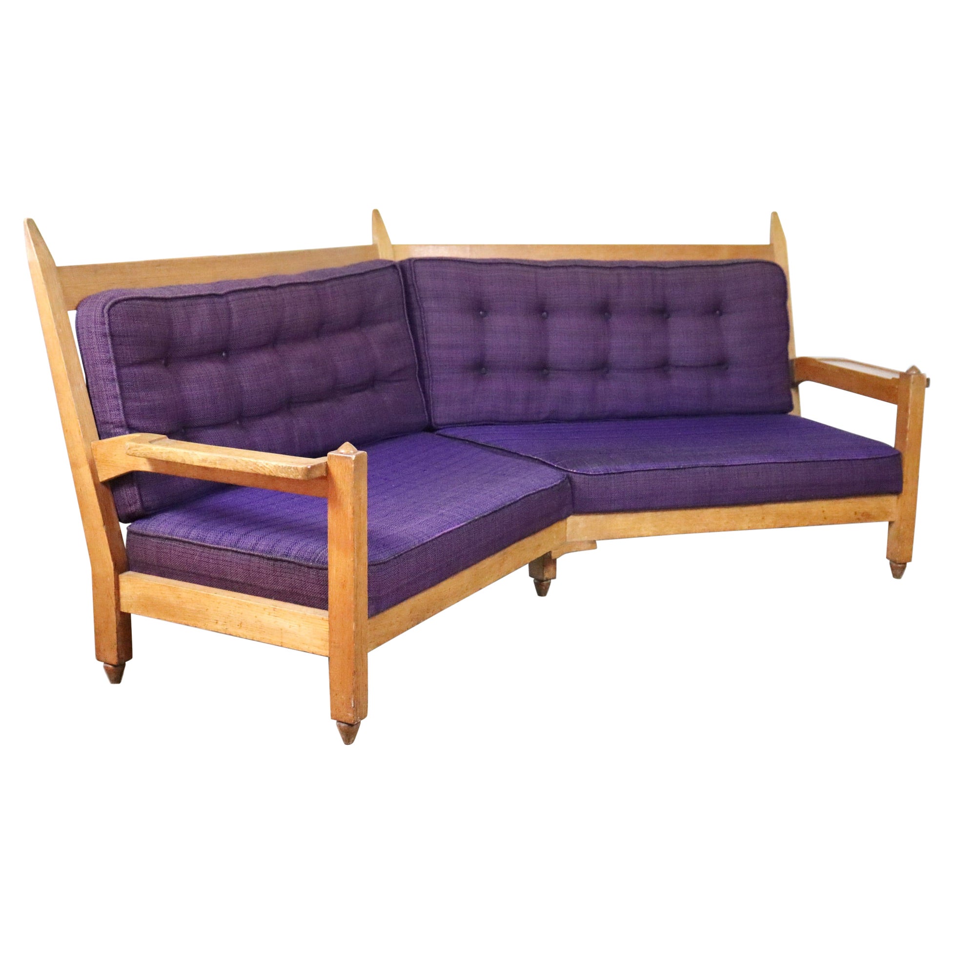 Angulares Ecksofa von Guillerme et Chambron für Votre Maison, 1960er Jahre