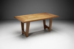 Guillerme et Chambron "Ardennes" Extendable Dining Table, France ca 1960s