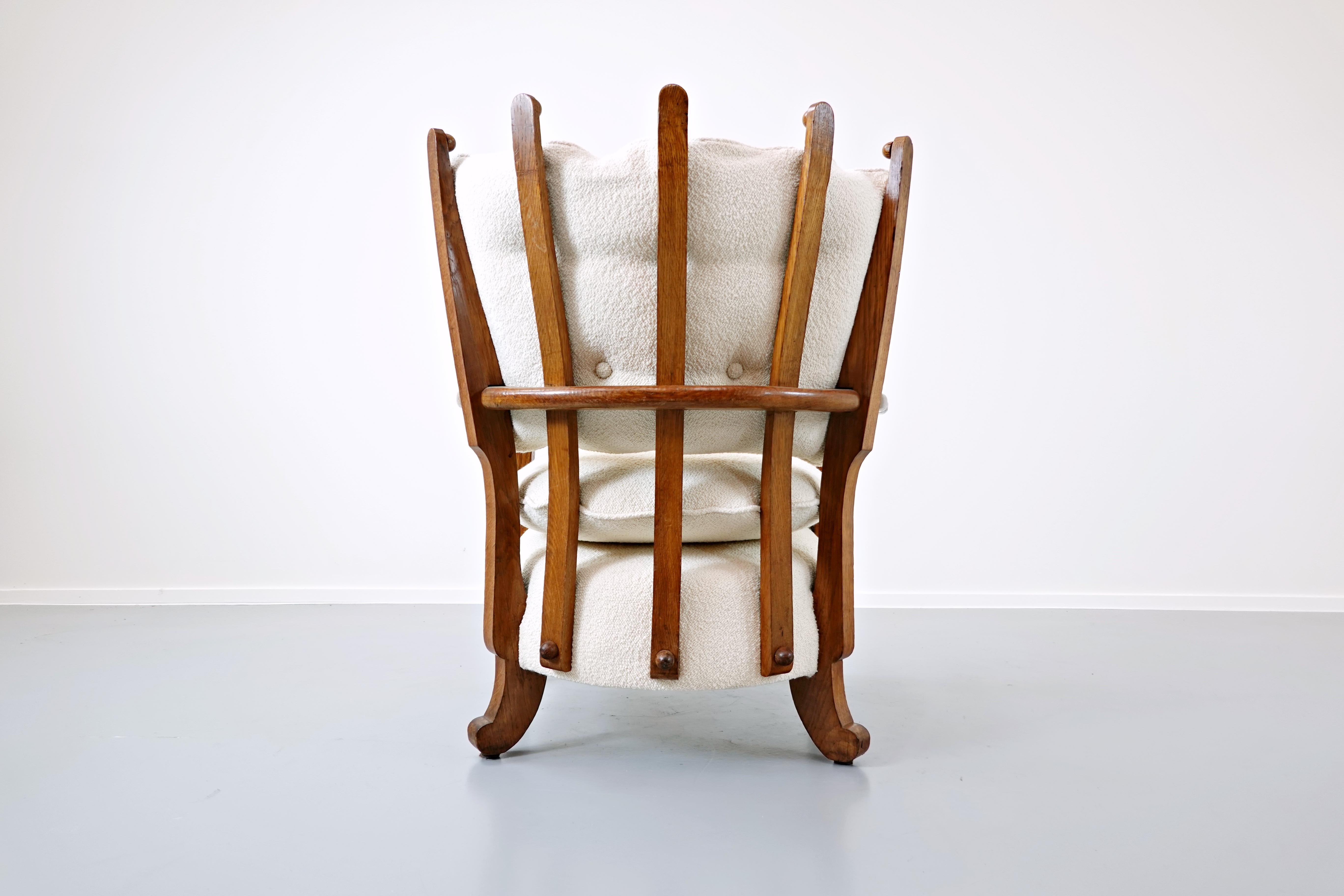 Wood Guillerme et Chambron Armchair