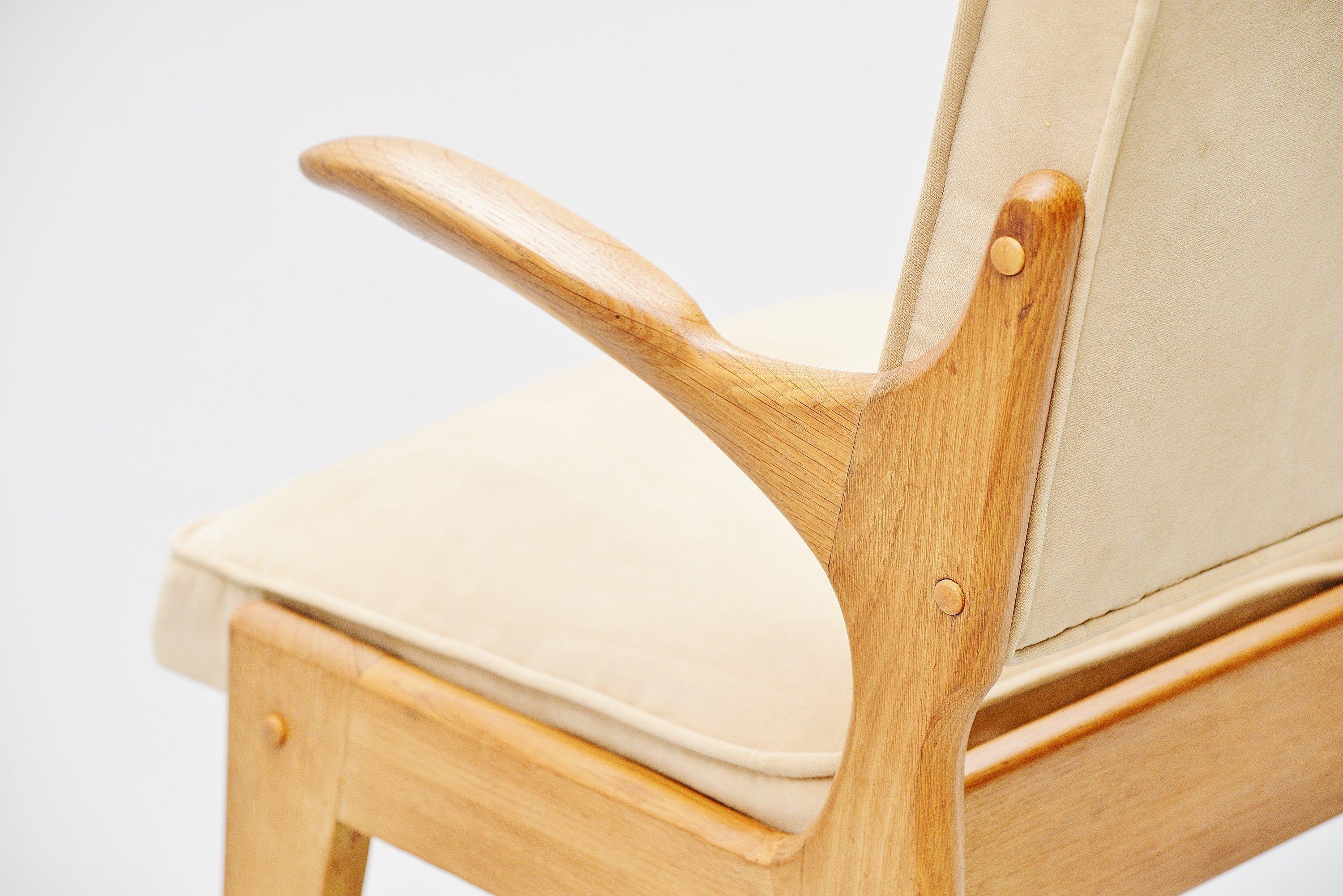 French Guillerme et Chambron Armchair, France, 1960