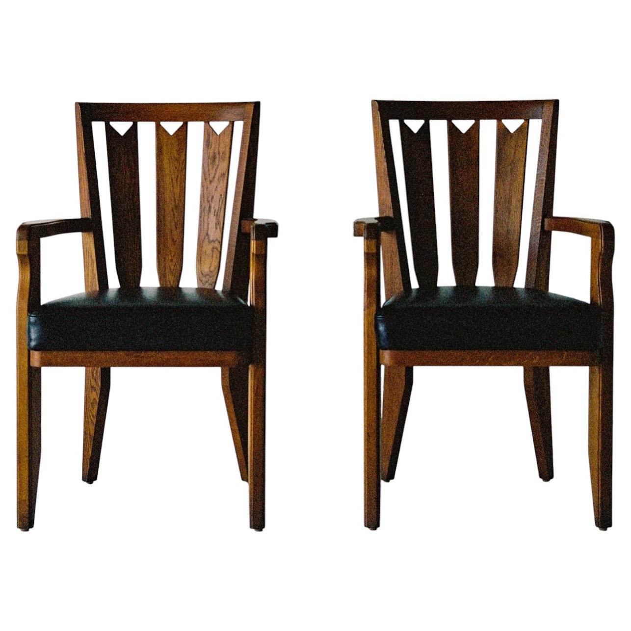 Guillerme et Chambron - Fauteuils « Bridge » en vente