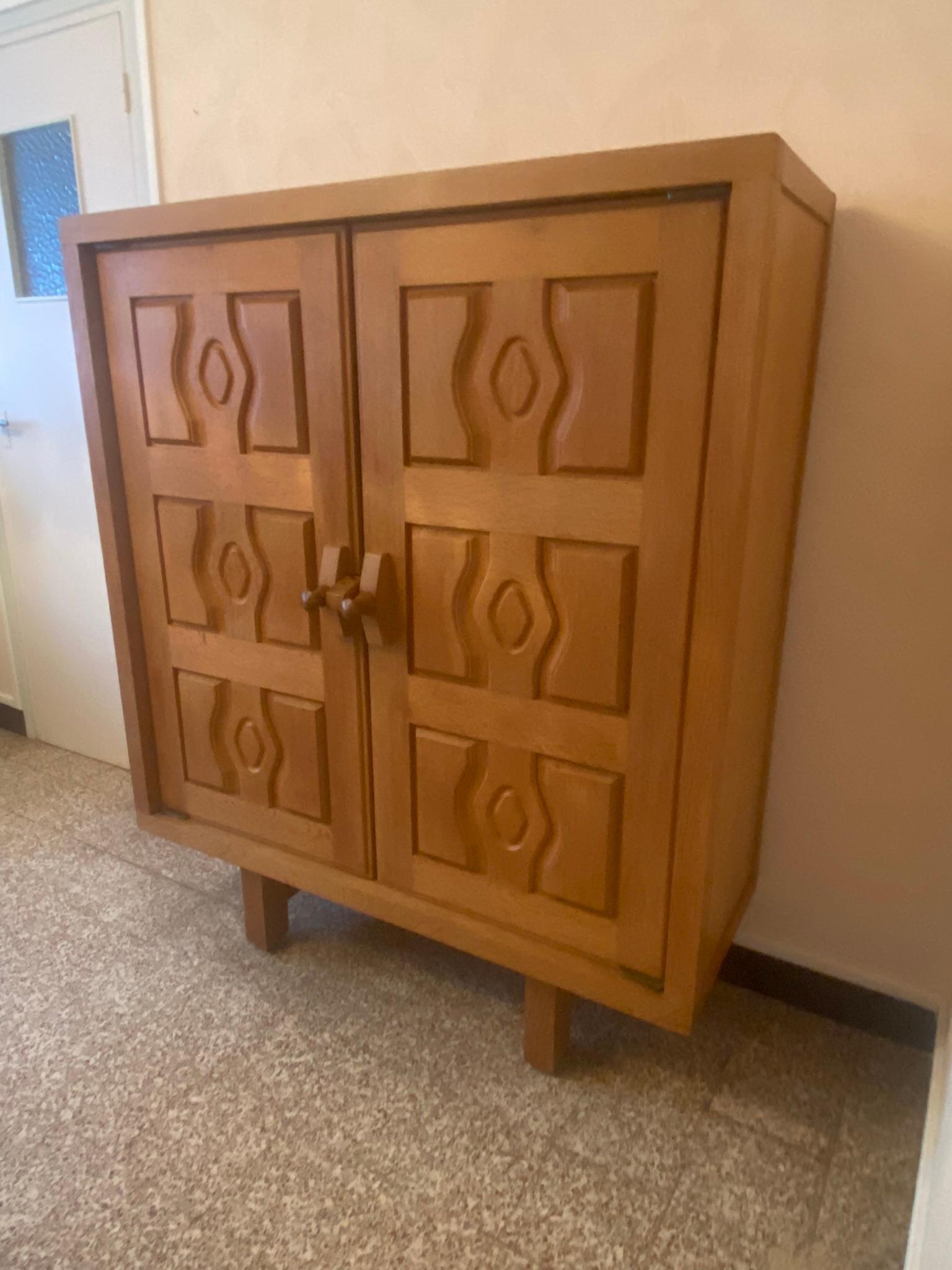 Guillerme et Chambron, Cabinet in Oak, Edition Votre Maison, circa 1960 / 1970 8