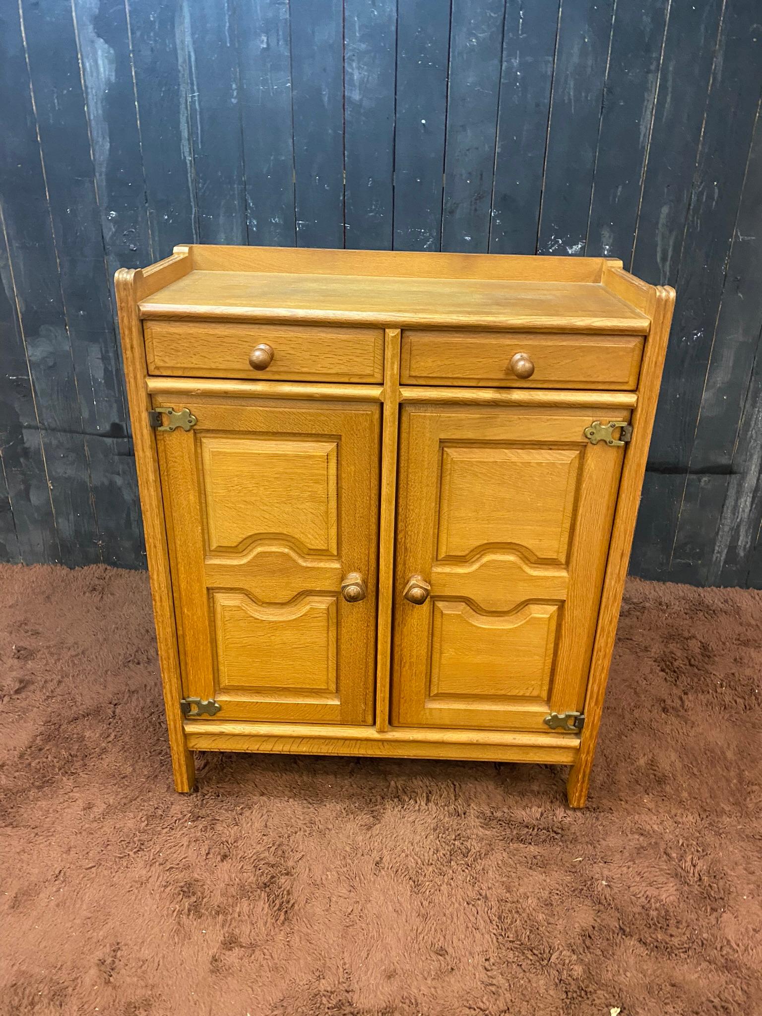 Mid-Century Modern Guillerme et Chambron, Cabinet in Oak, Edition Votre Maison, circa 1960/1970 For Sale