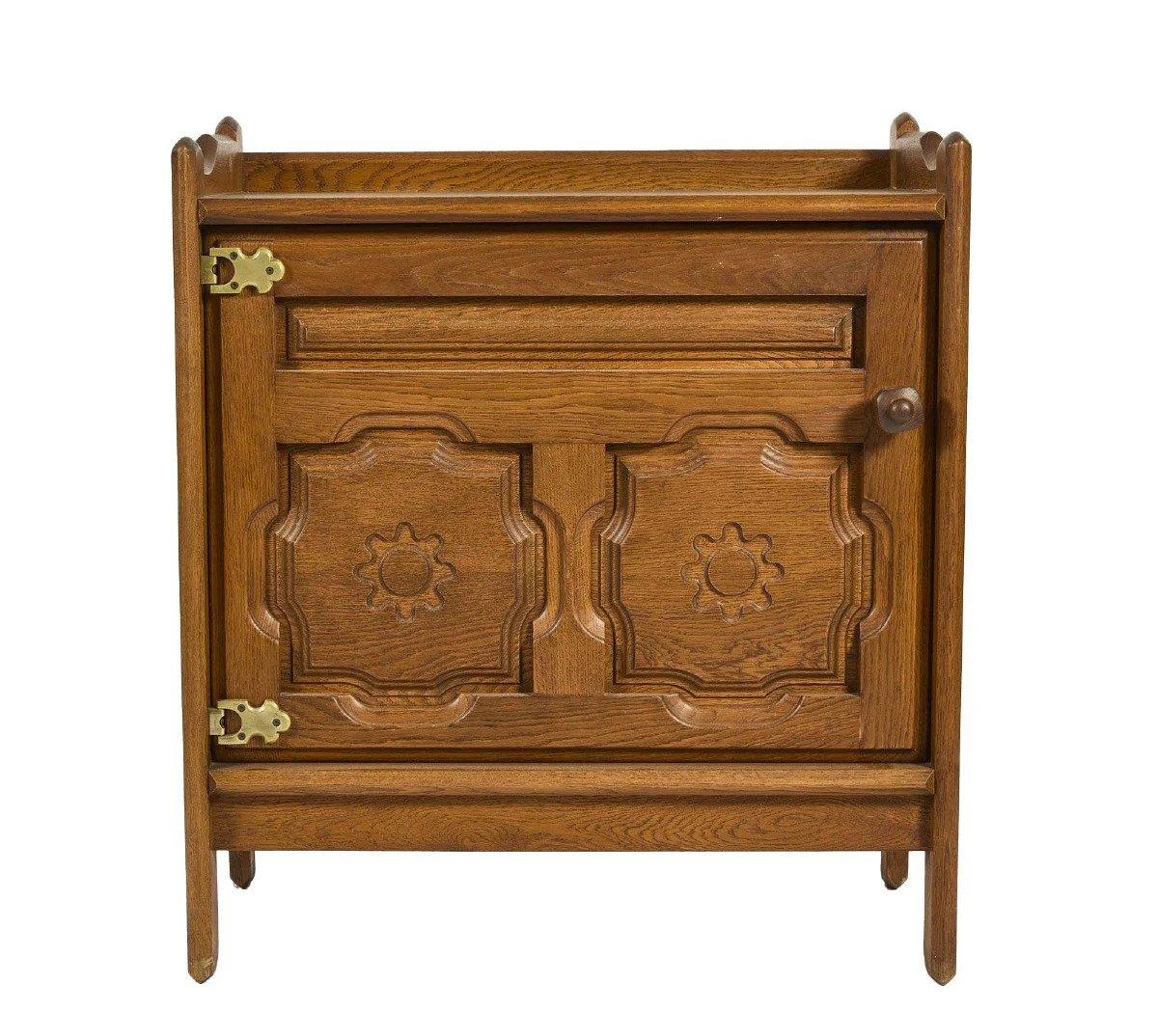Mid-Century moderno Guillerme et Chambron, Mobile in Oak, Edition Votre Maison, circa 1960/1970 in vendita