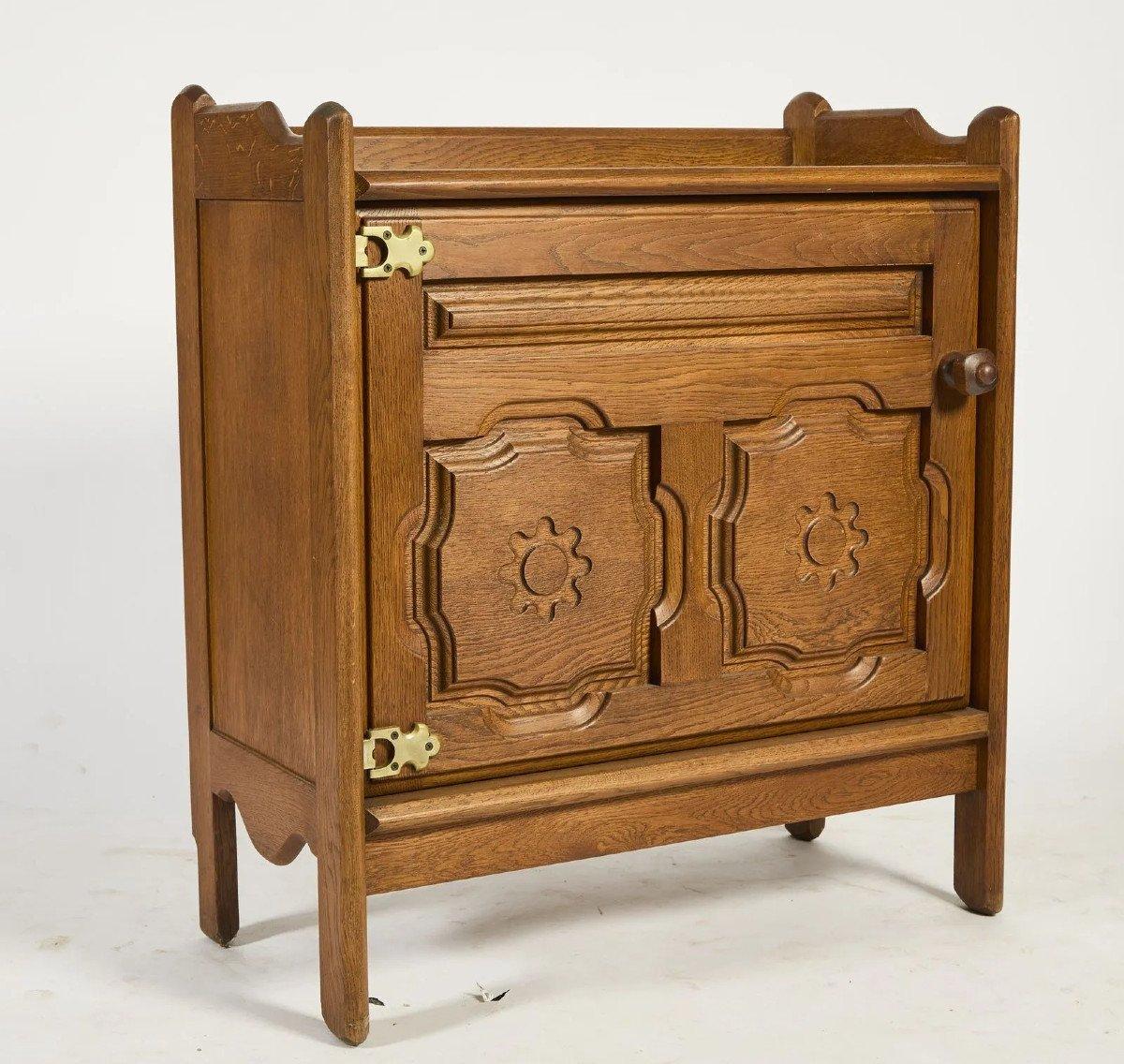 Francese Guillerme et Chambron, Mobile in Oak, Edition Votre Maison, circa 1960/1970 in vendita