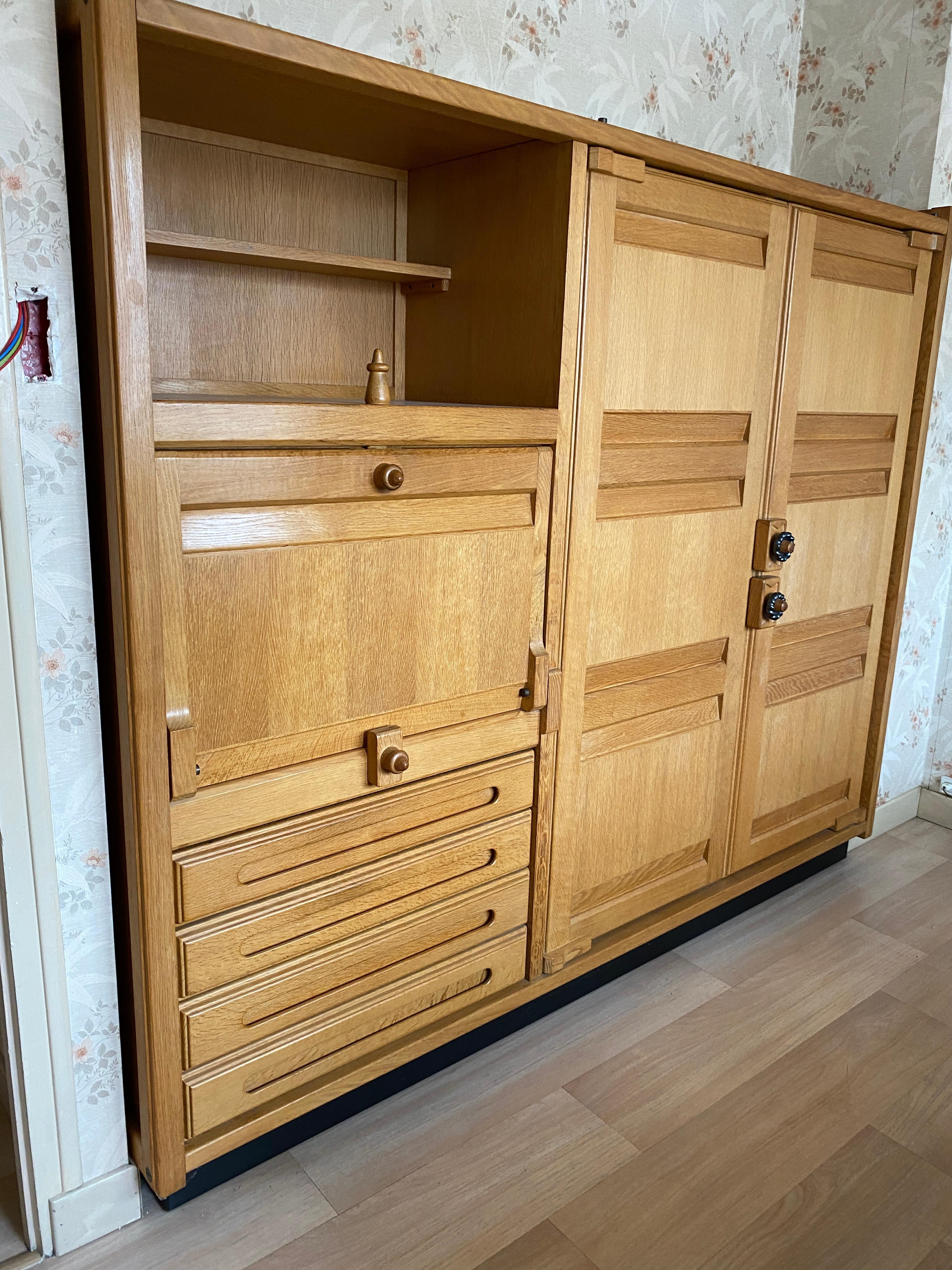 Guillerme et Chambron Cabinet in Oak Votre Maison Edition For Sale 2