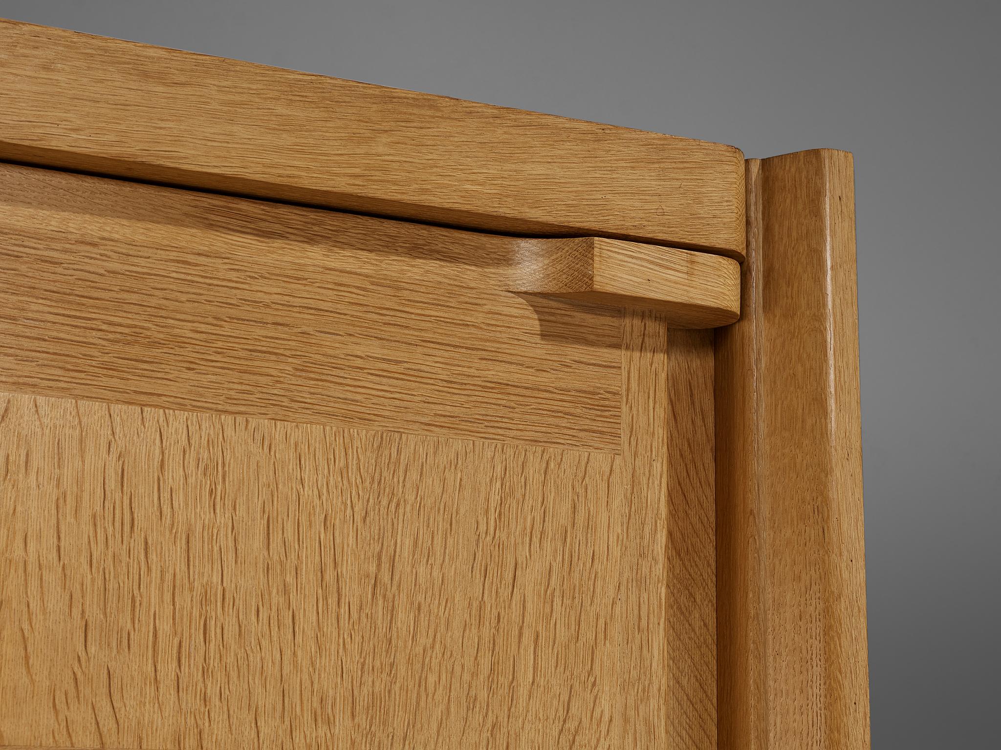 Guillerme et Chambron Cabinet in Oak with Glass Door 3