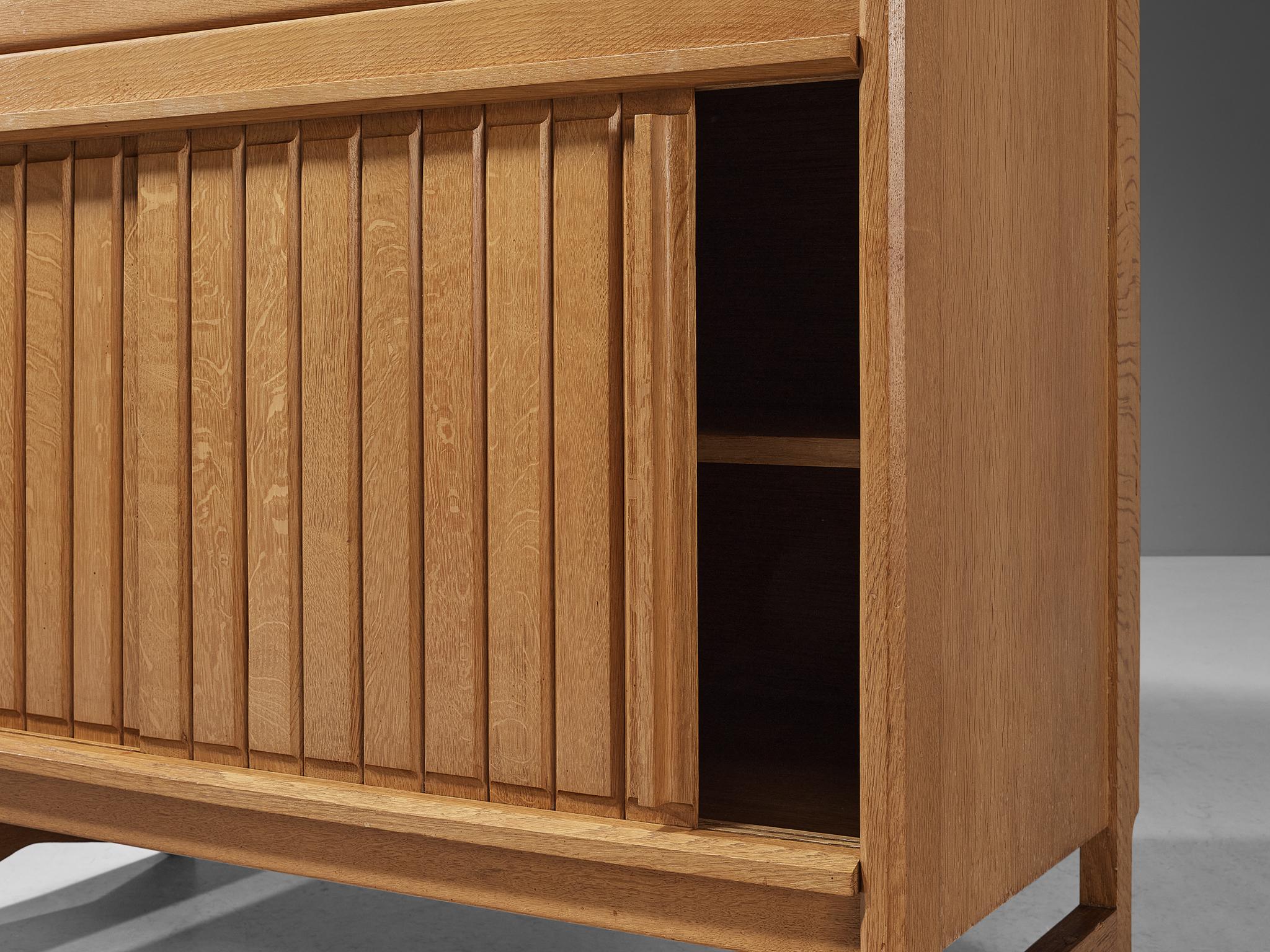 French Guillerme et Chambron Cabinet in Solid Oak