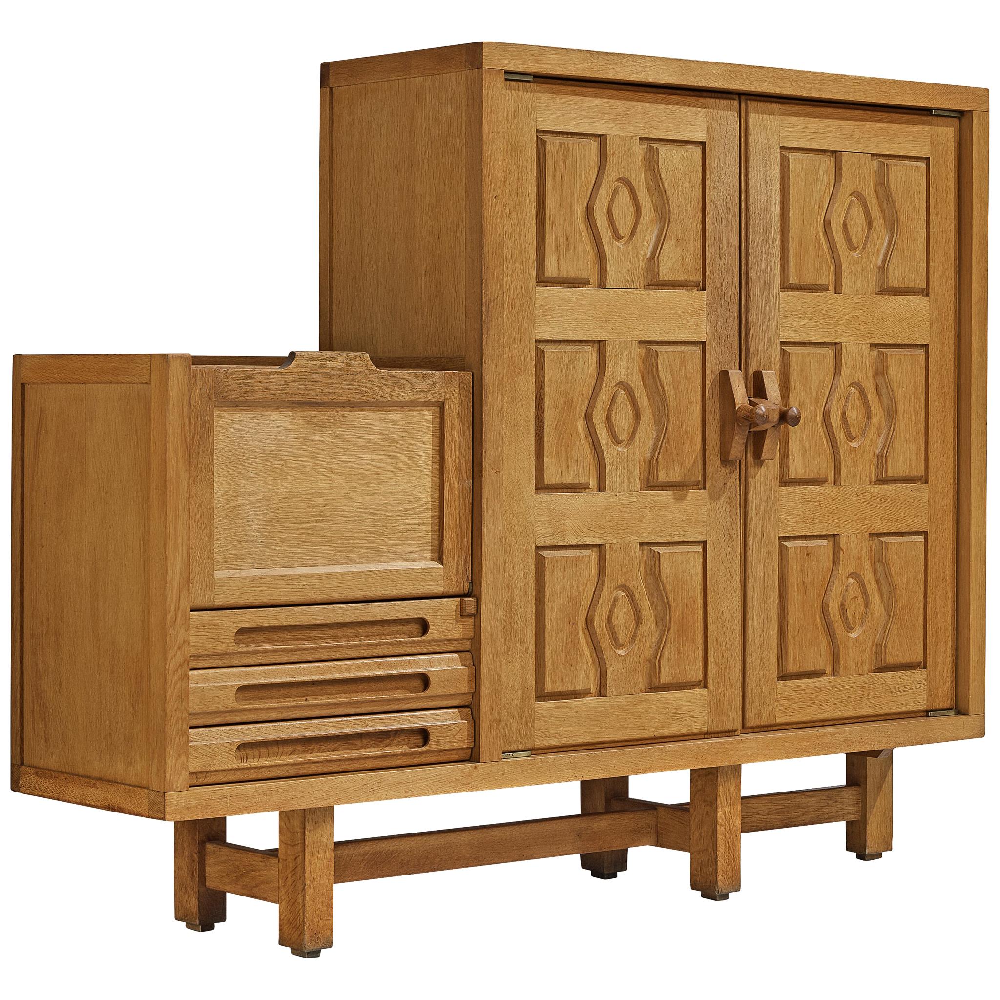 Guillerme & Chambron 'Thierry' Cabinet in Oak