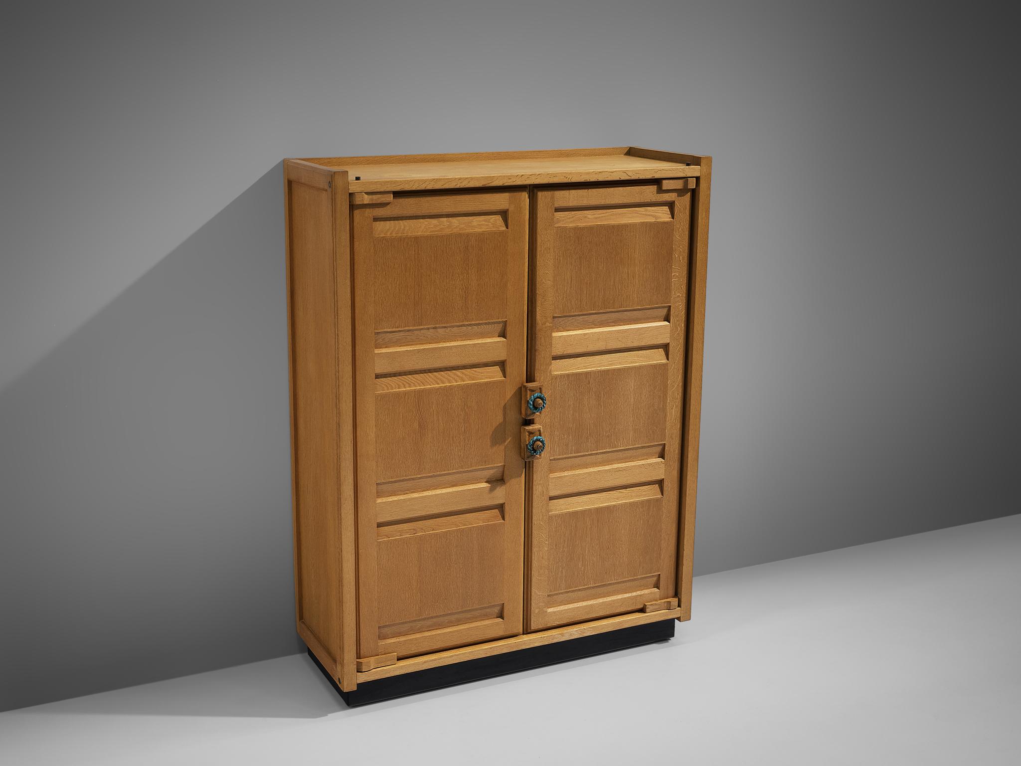 Guillerme et Chambron Cabinet with Ceramic Handles 1