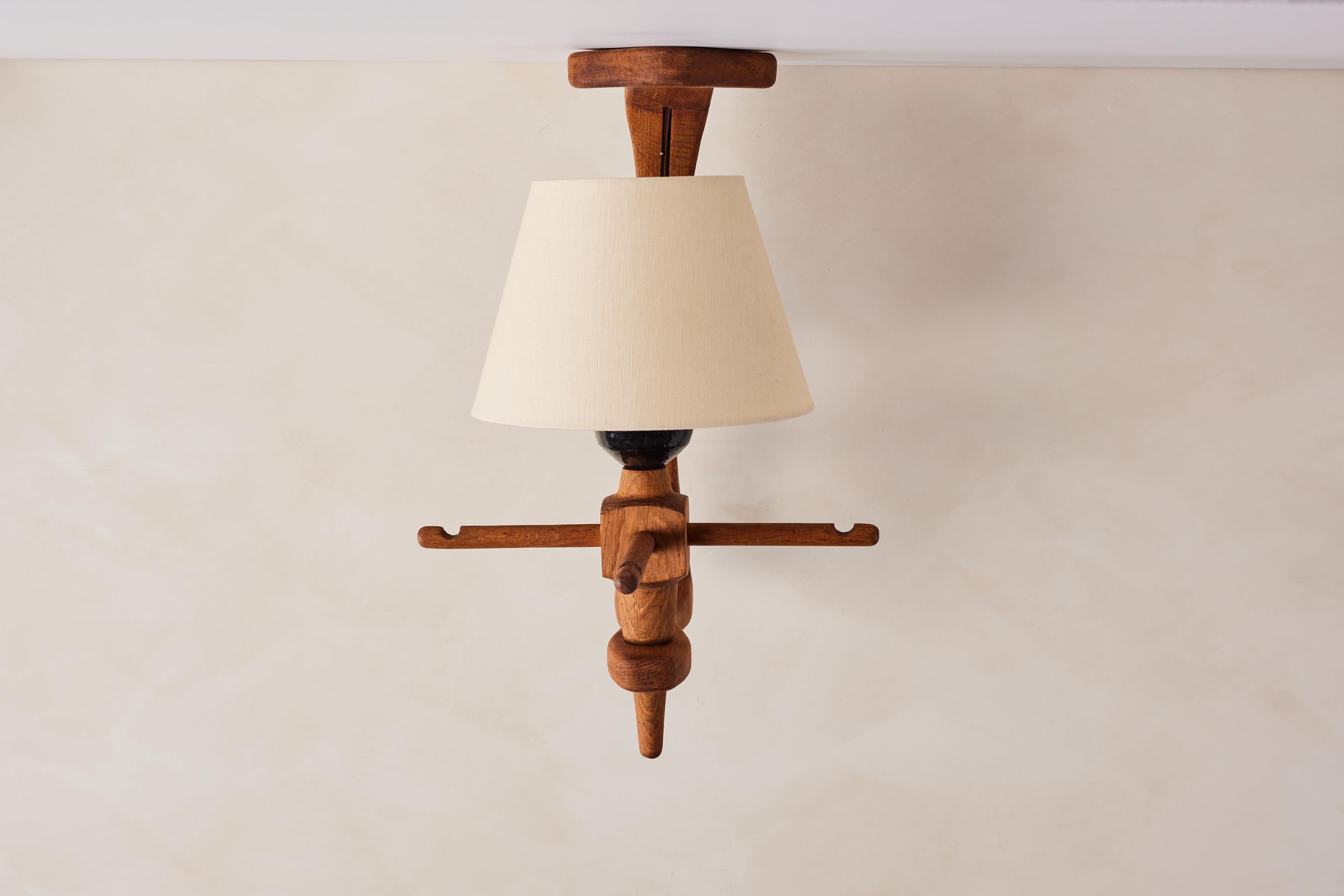 Guillerme et Chambron Ceiling Sconce For Sale 11