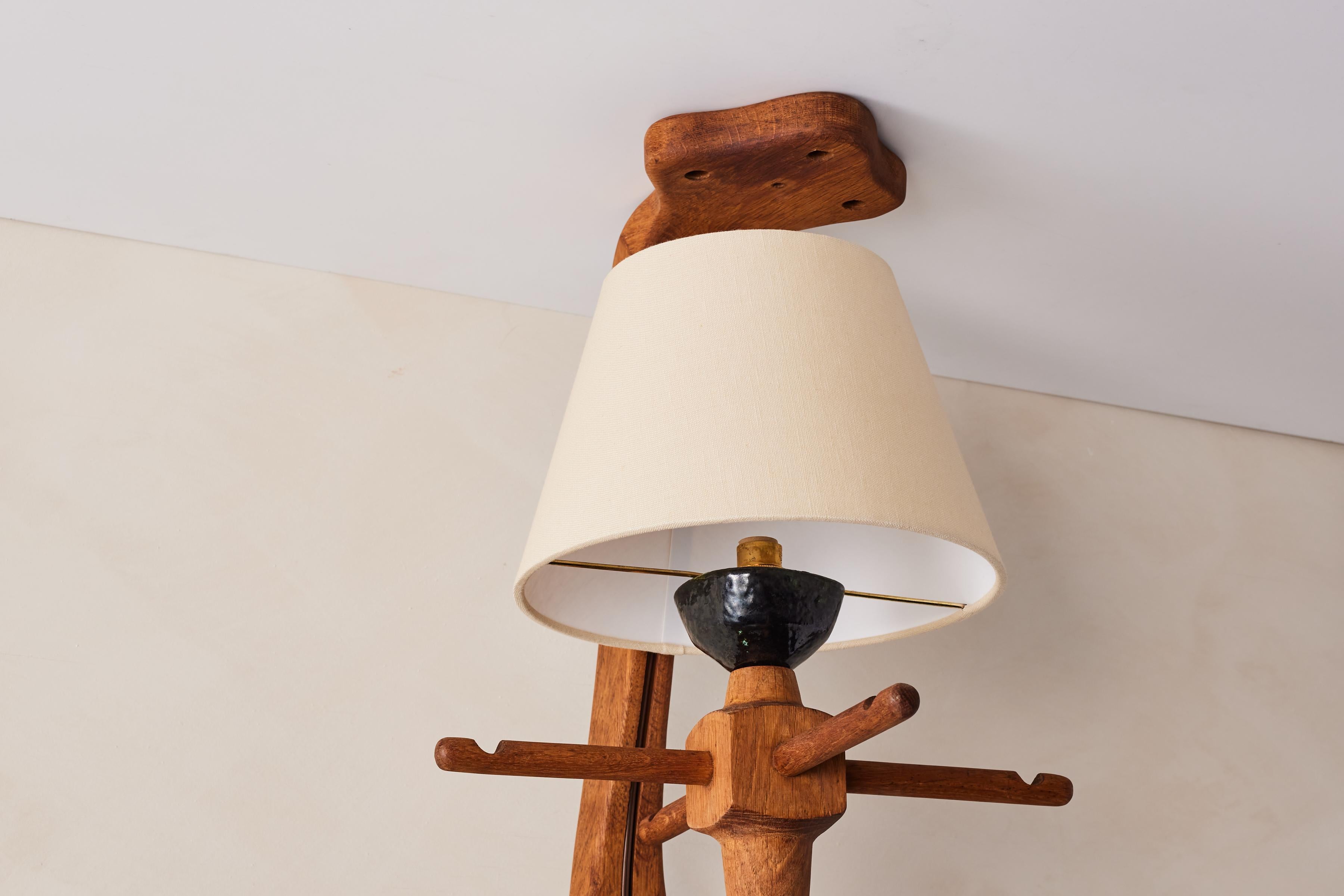 Ceramic Guillerme et Chambron Ceiling Sconce For Sale