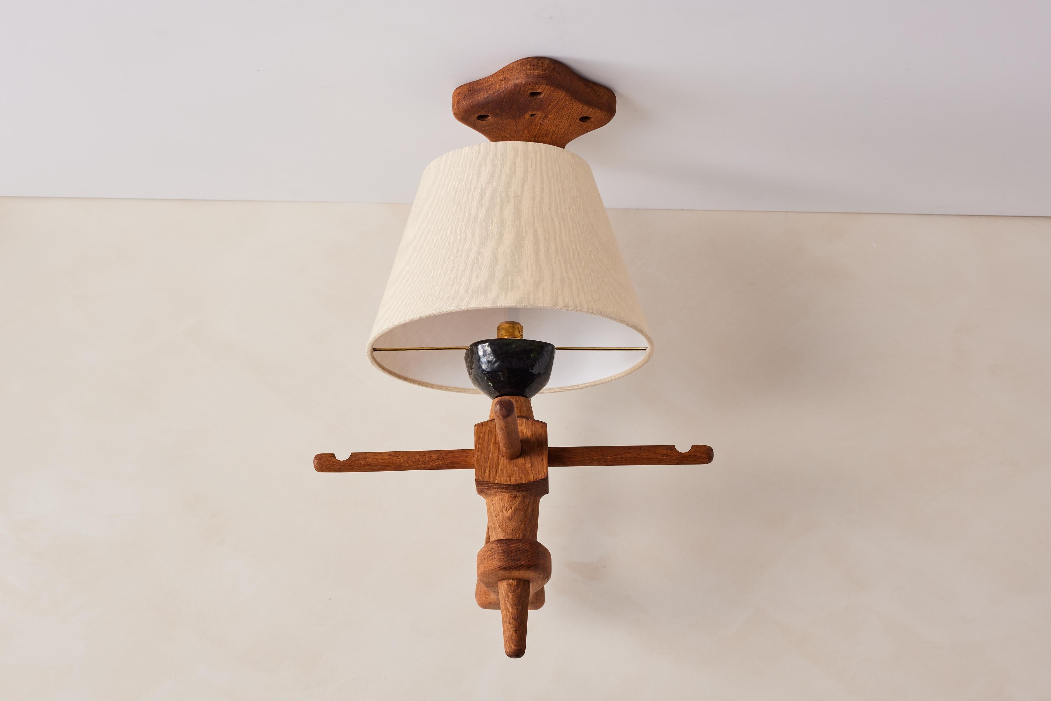 Guillerme et Chambron Ceiling Sconce For Sale 2