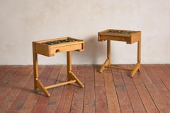 Guillerme et Chambron Ceramic End Tables