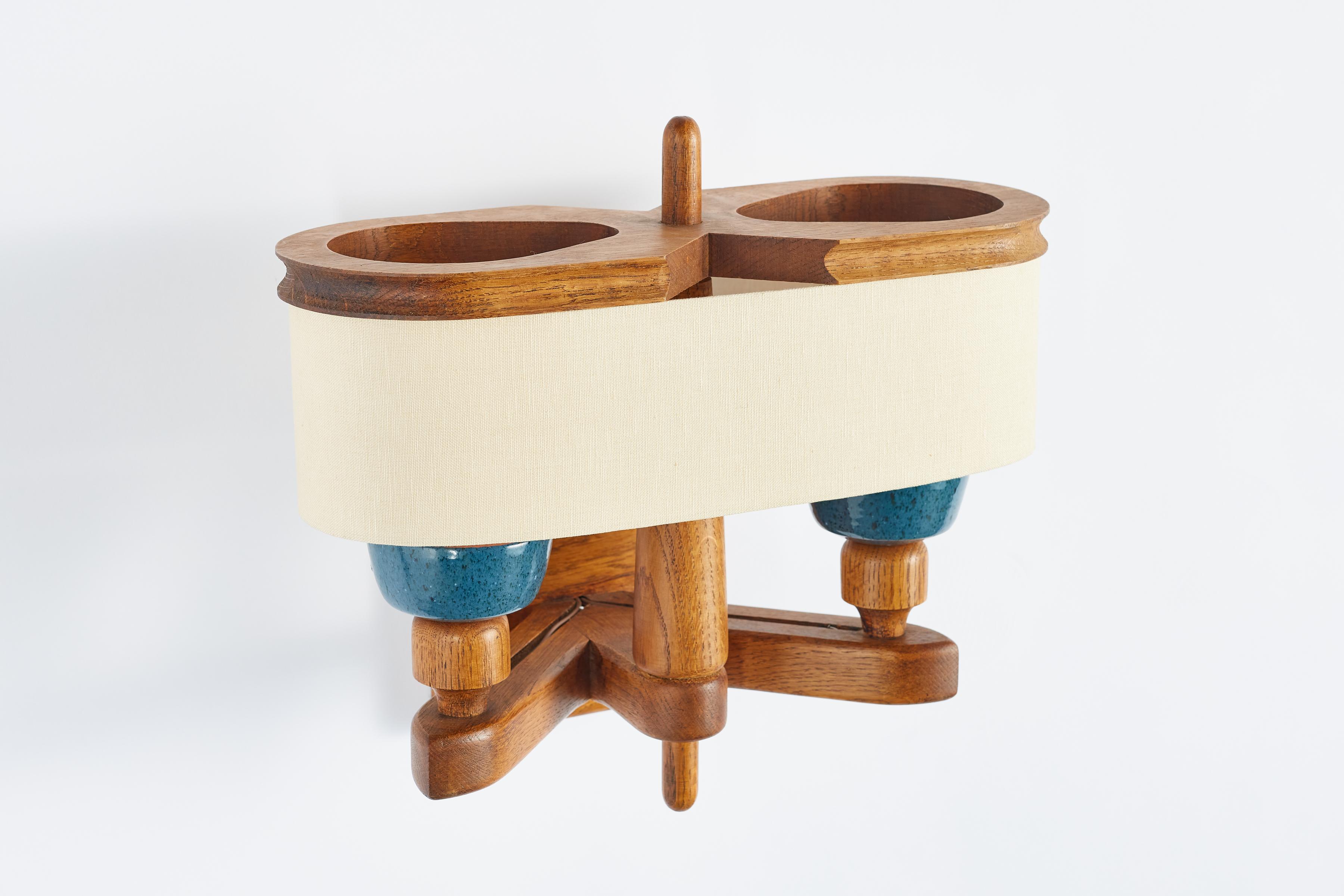 Guillerme et Chambron Ceramic Wall Sconce For Sale 4