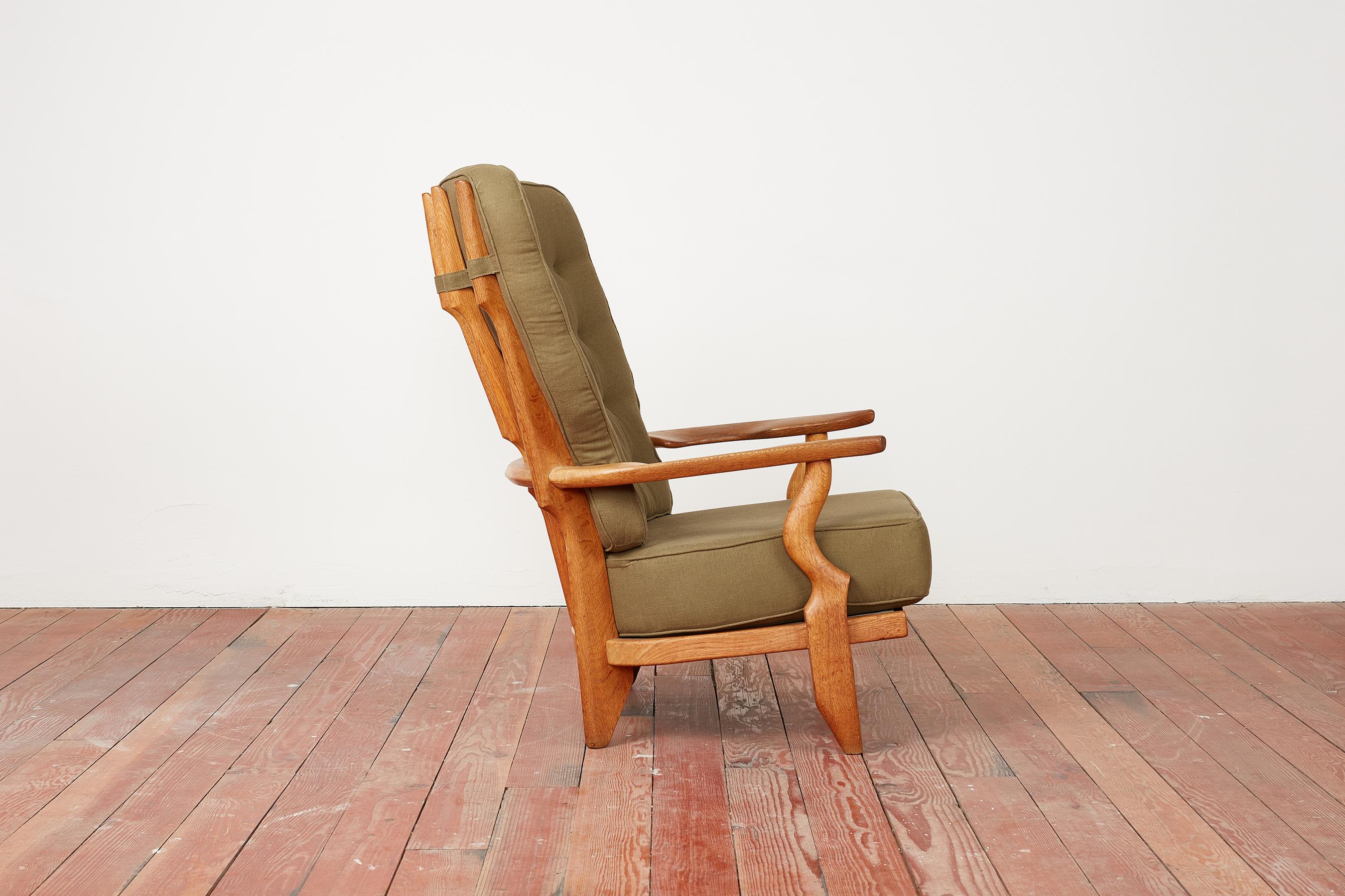 Oak Guillerme et Chambron Chairs For Sale