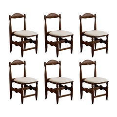 Guillerme et Chambron “Charlotte” Dining Chairs for Votre Maison, 1966, Set of 6