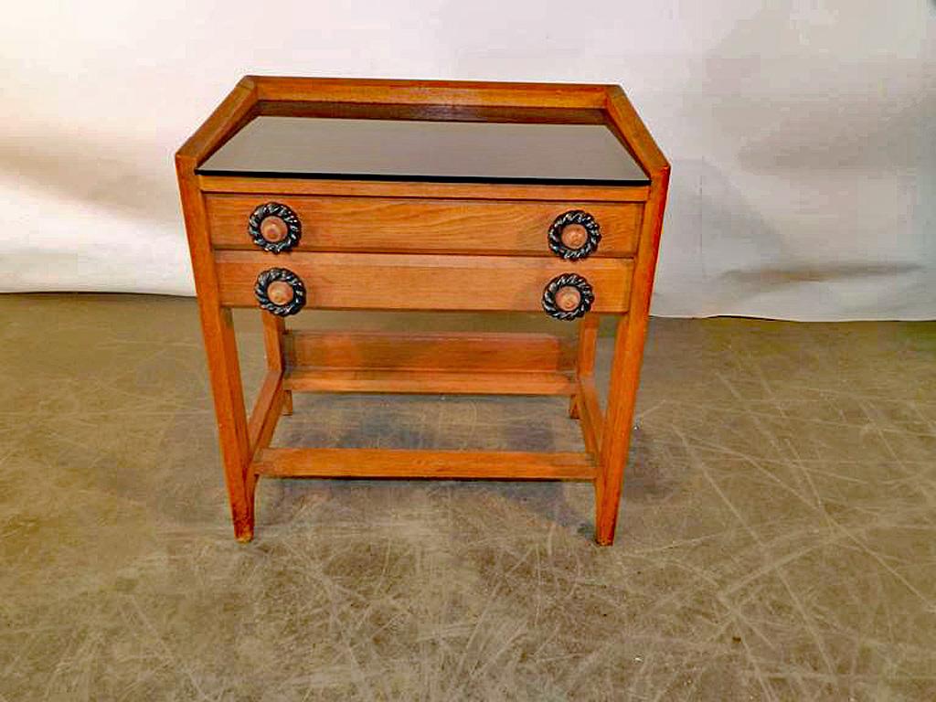 Mid-Century moderno Guillerme et Chambron , Cassettiera 