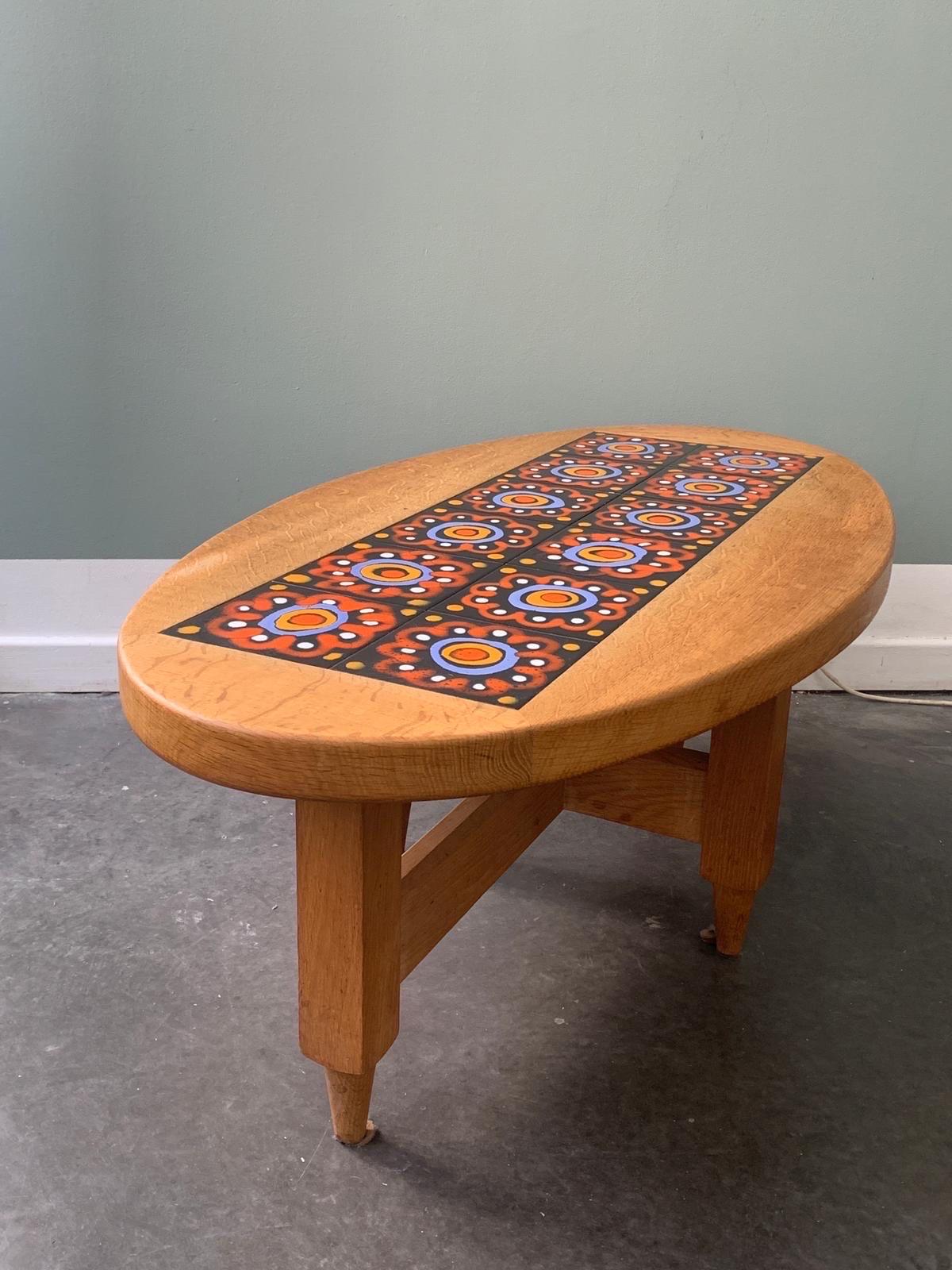 French Guillerme et Chambron coffre table circa 1970 For Sale