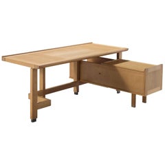 Guillerme et Chambron Corner Desk in Oak