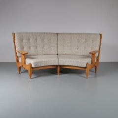 Guillerme et Chambron Corner Sofa, France, 1940