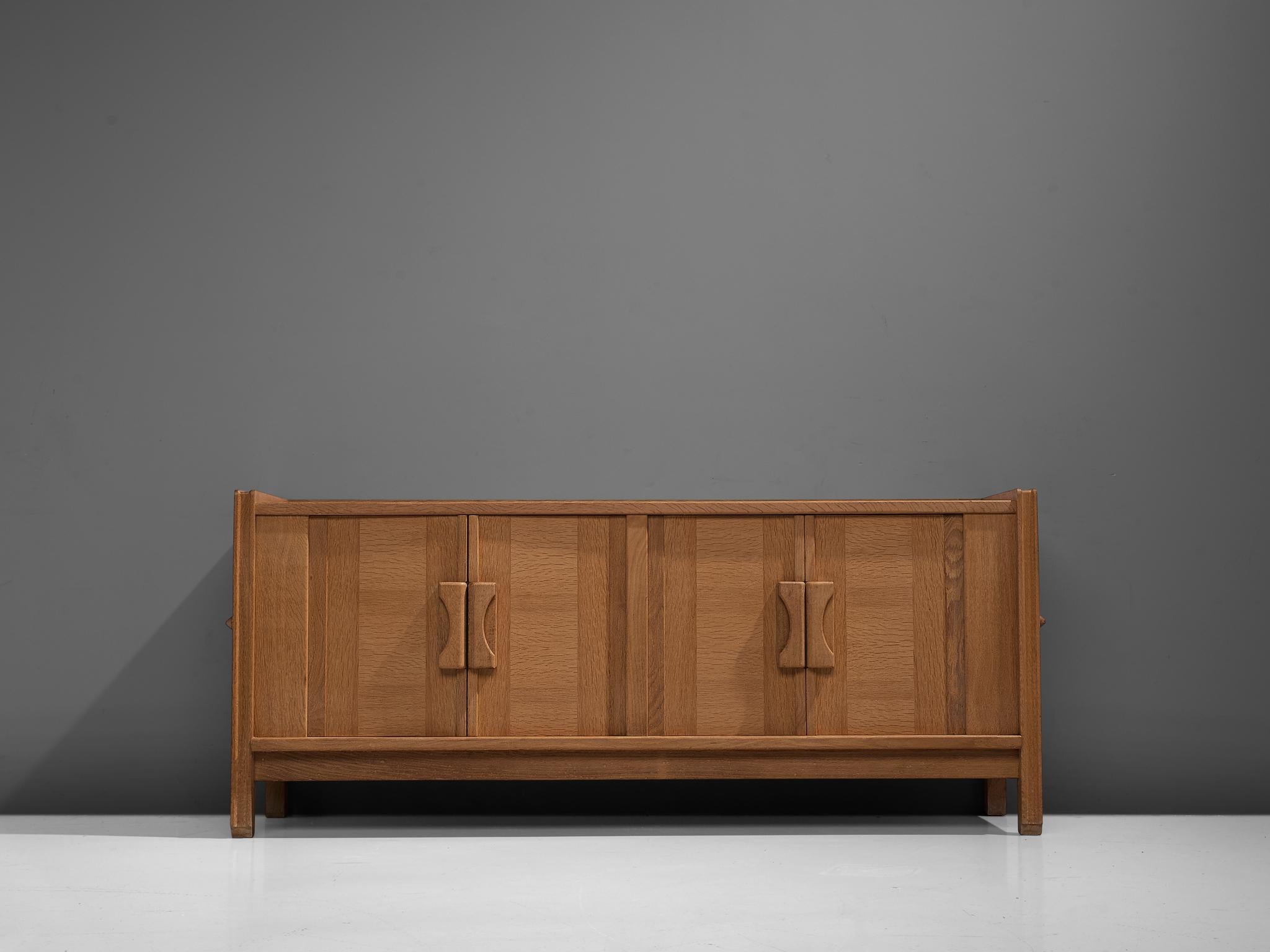 French Guillerme et Chambron Credenza in Oak