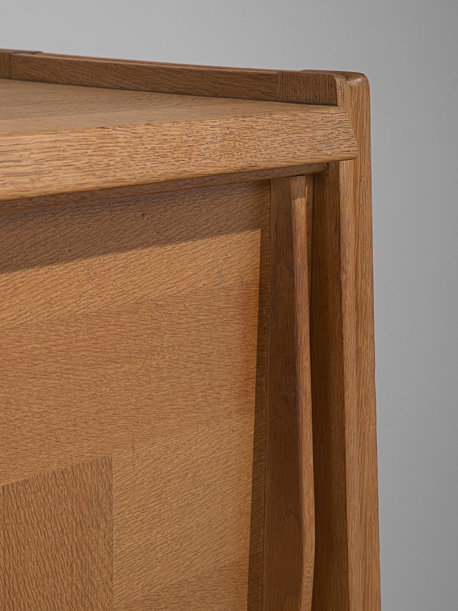 Guillerme et Chambron Credenza with Sliding Doors in Oak 1