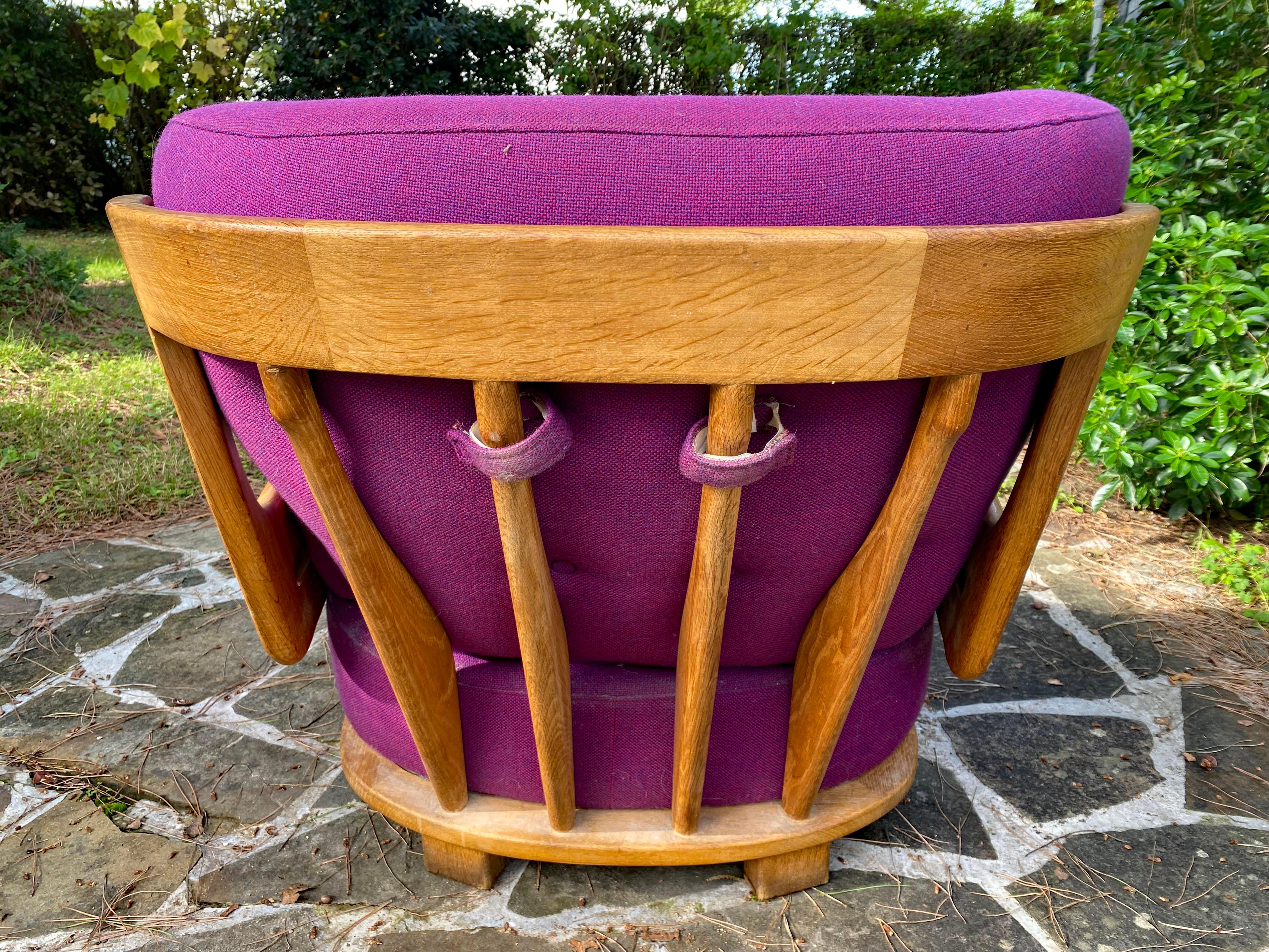 Guillerme et Chambron, Fauteuil en Oak 