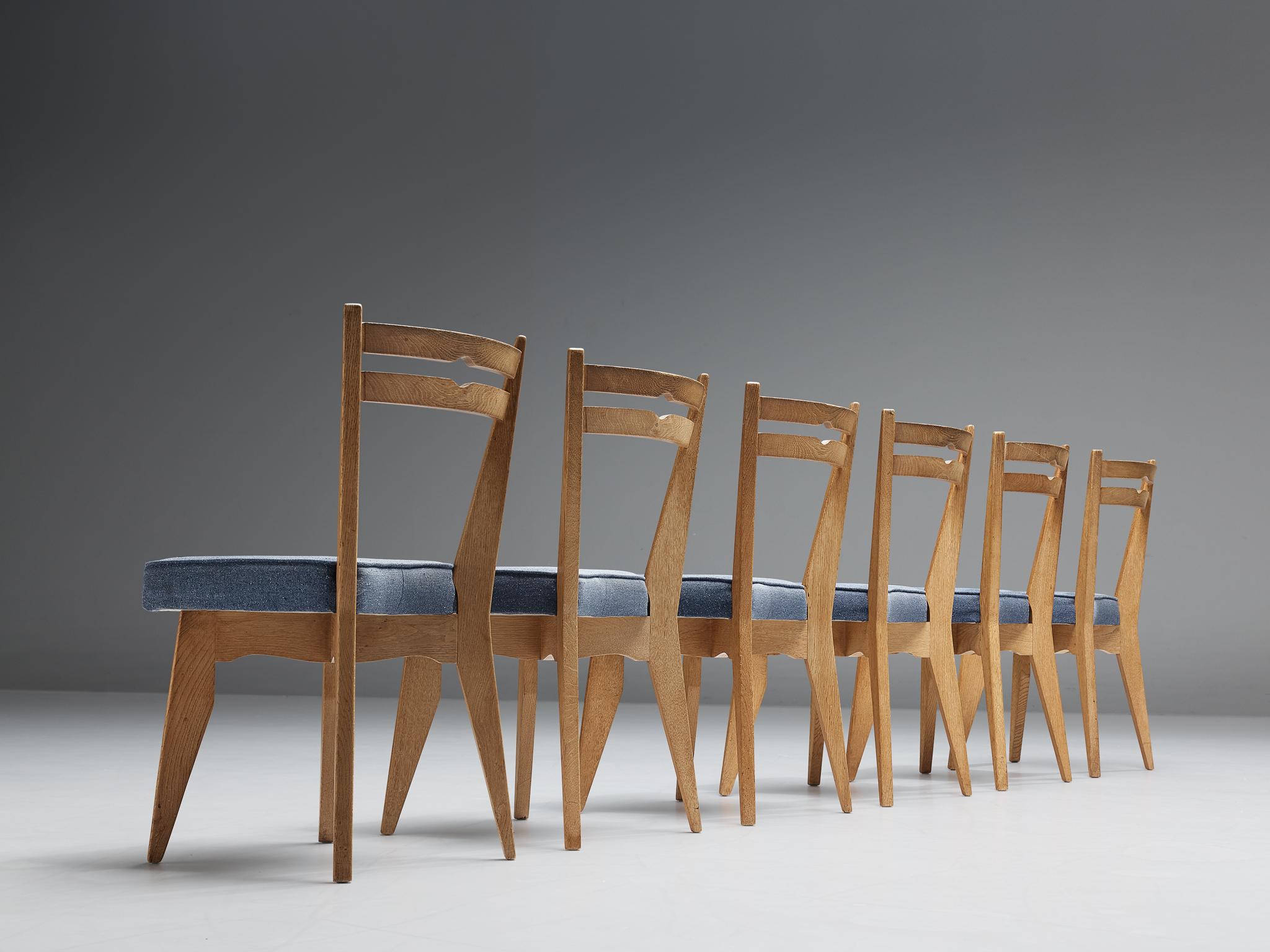 Guillerme et Chambron Dining Chairs in Oak 1