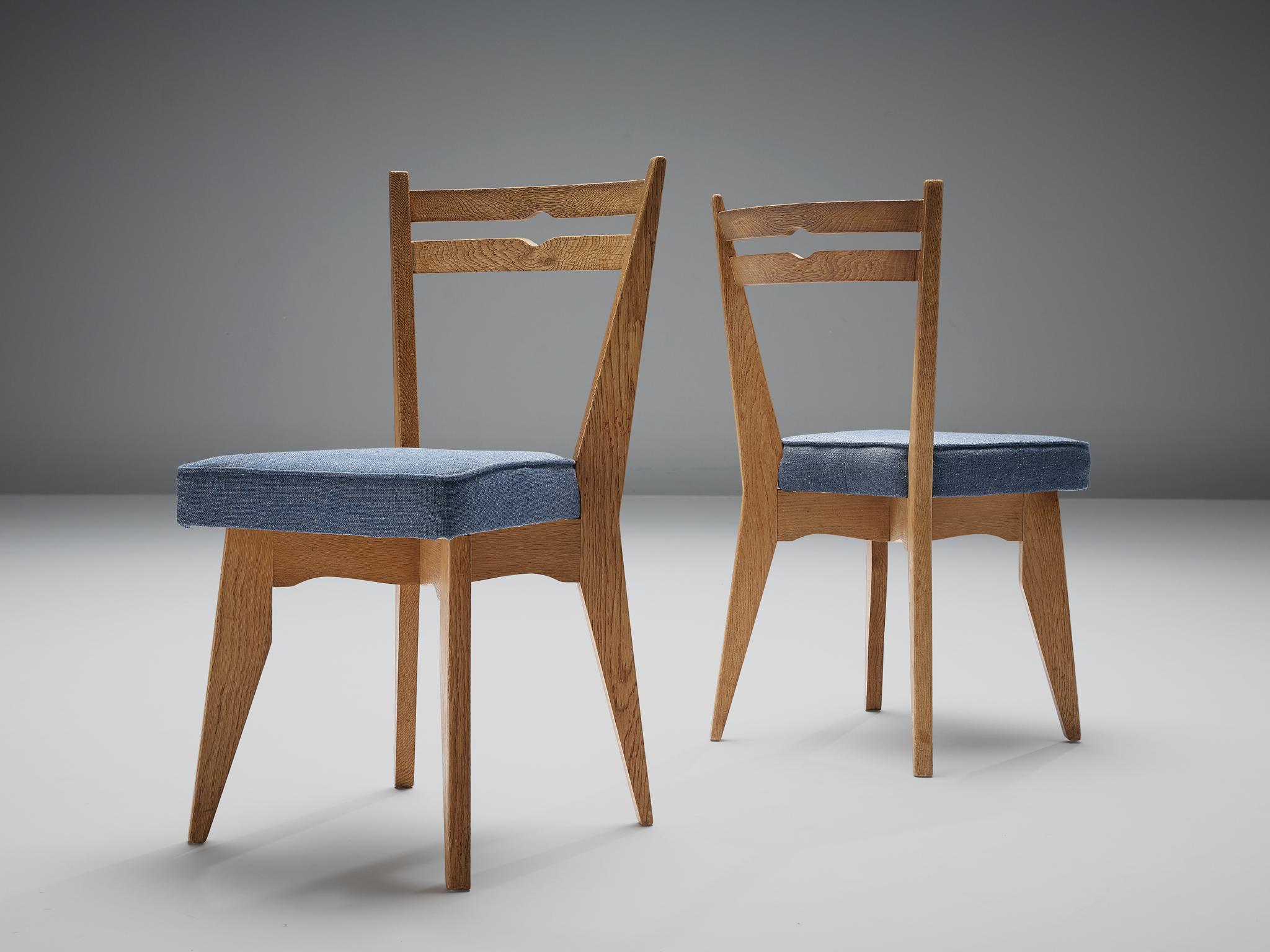 Guillerme et Chambron Dining Chairs in Oak 2