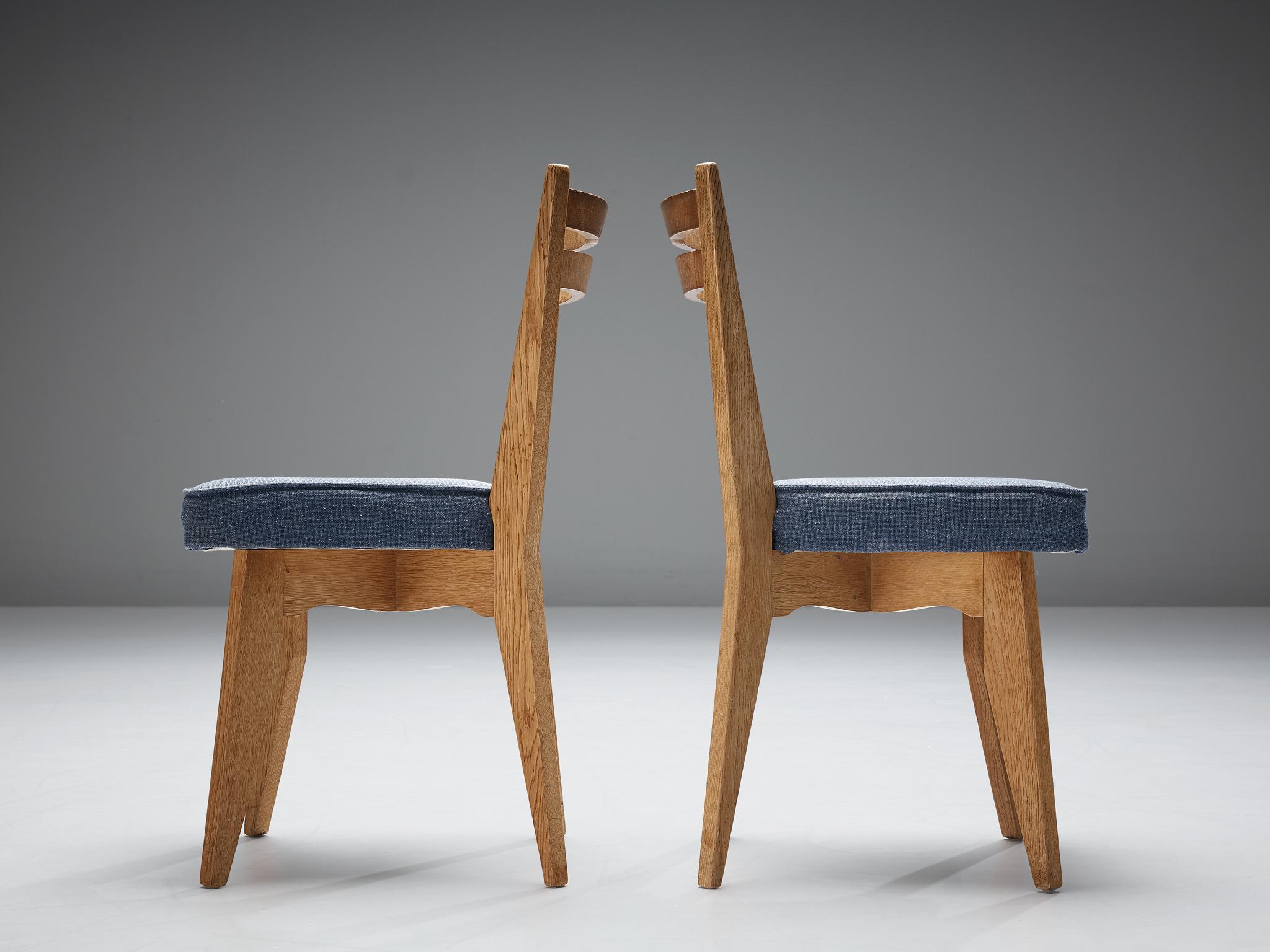 Guillerme et Chambron Dining Chairs in Oak 3