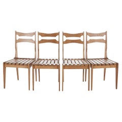Guillerme et Chambron Dining Set with Four Chairs