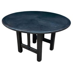 Guillerme et Chambron dining table in blackened oak, Edition Votre Maison circa