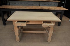 Guillerme et Chambron Double Side Desk Table, circa 1950