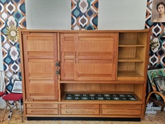 Guillerme et Chambron Dresser with ceramics Boleslaw Danikoski, Circa 1960